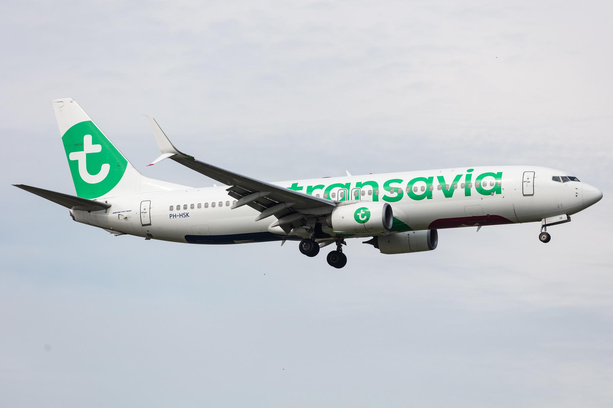 Amsterdam Schiphol: Transavia (HV / TRA) |  Boeing 737-8K2 B738 | PH-HSK | MSN 41330
