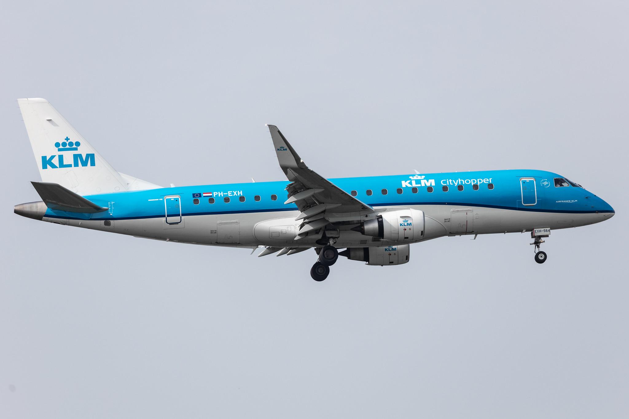 Amsterdam Schiphol: KLM (KL / KLM) | Operator: KLM Cityhopper |  Embraer E175STD E75S | PH-EXH | MSN 17000564