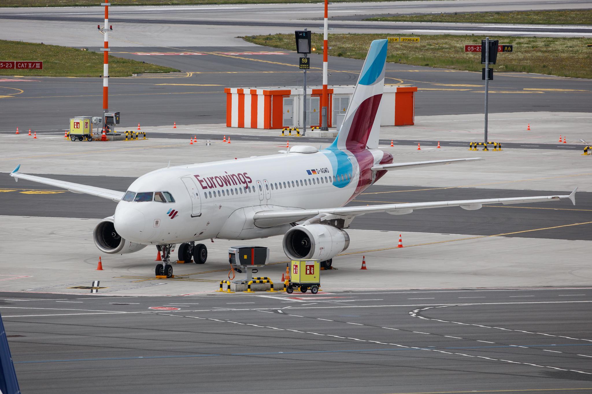 Hamburg Airport: Eurowings (EW / EWG) |  Airbus A319-132 A319 | D-AGWO | MSN 4166