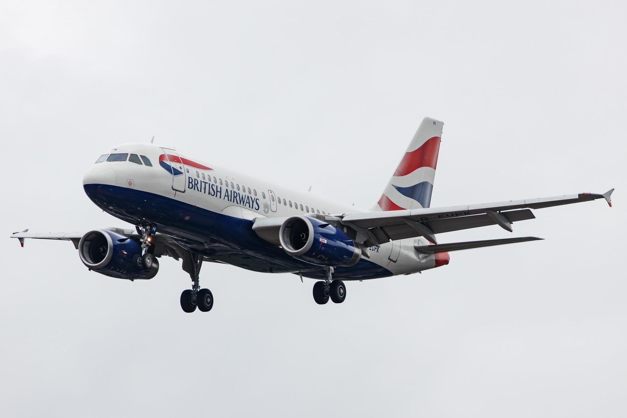 Hamburg Airport: British Airways (BA / BAW) |  Airbus A319-131 A319 | G-EUPK | MSN 1236