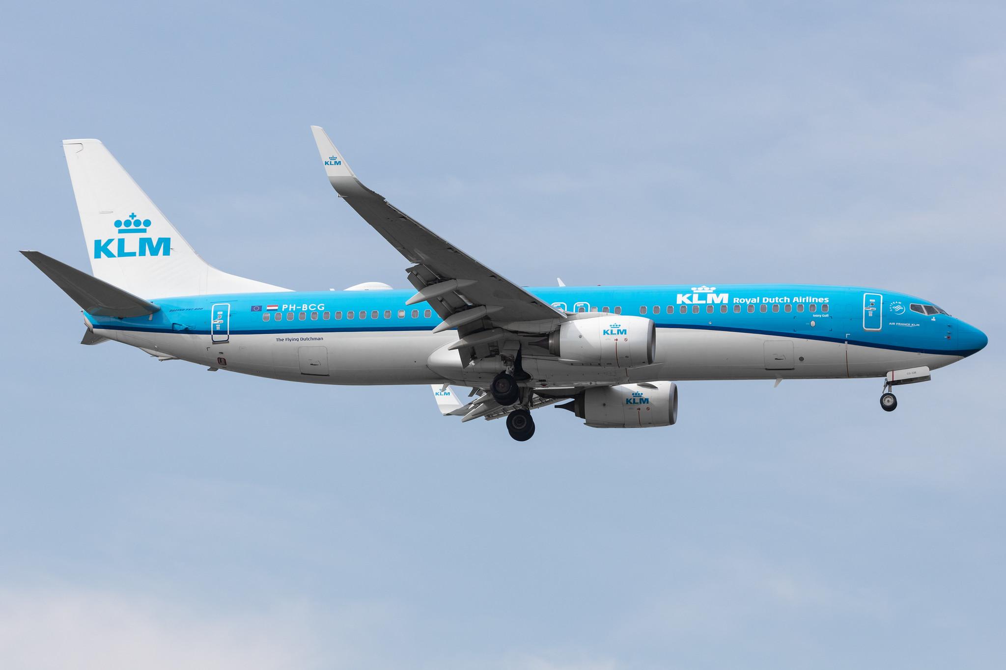 Amsterdam Schiphol: KLM (KL / KLM) |  Boeing 737-8K2 B738 | PH-BCG | MSN 62578