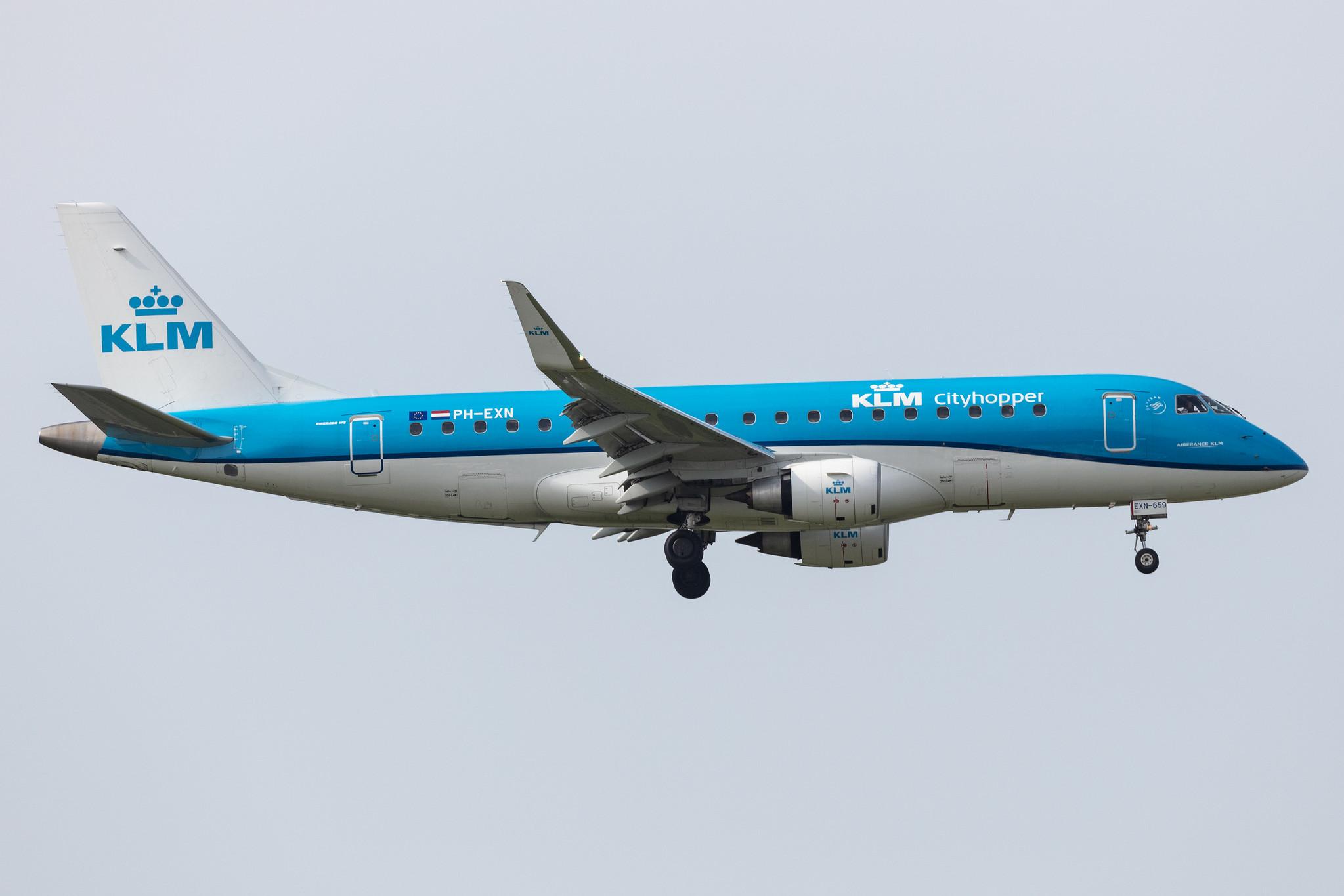 Amsterdam Schiphol: KLM (KL / KLM) | Operator: KLM Cityhopper |  Embraer E175STD E75L | PH-EXN | MSN 17000659