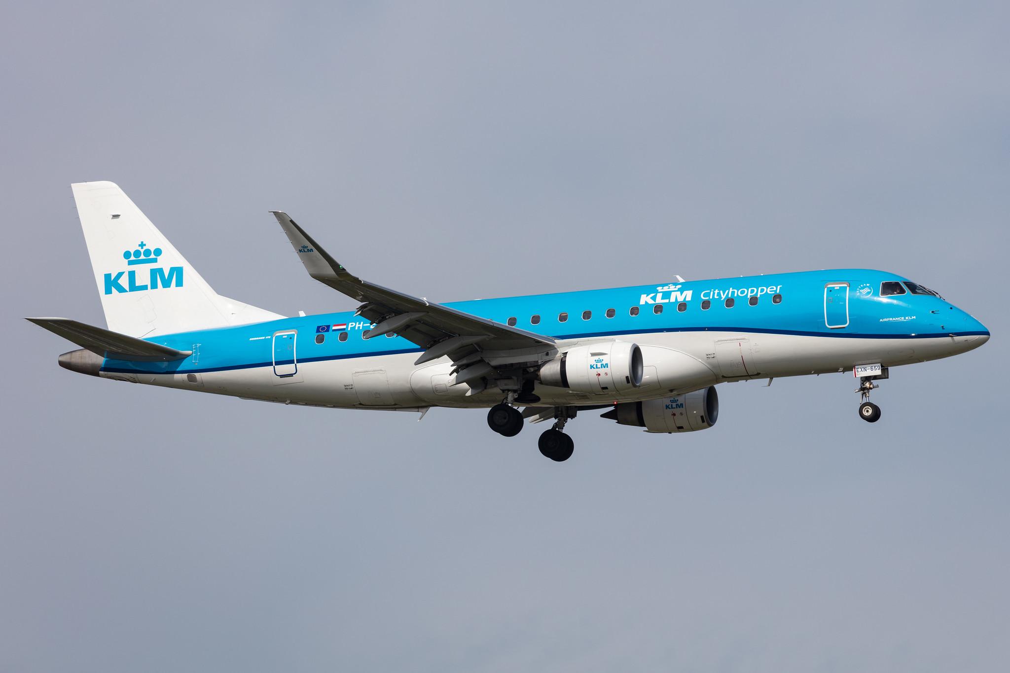 Amsterdam Schiphol: KLM (KL / KLM) | Operator: KLM Cityhopper |  Embraer E175STD E75L | PH-EXN | MSN 17000659