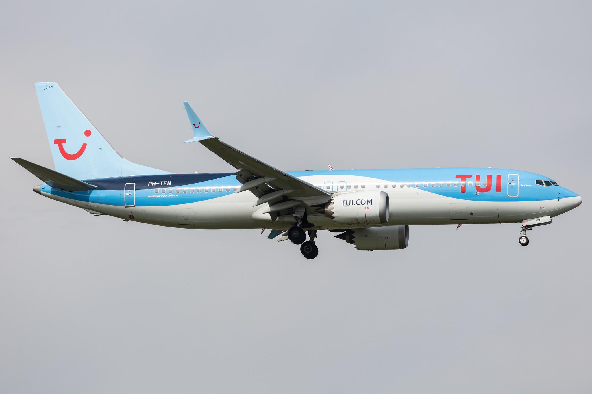 Amsterdam Schiphol: TUI (X3 / TUI) | Operator: TUI fly Netherlands |  Boeing 737 MAX 8 B38M | PH-TFN | MSN 44596