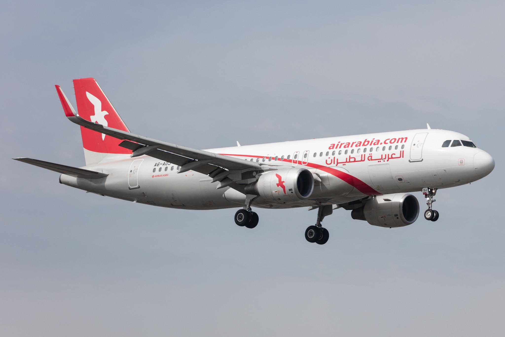 Amsterdam Schiphol: Air Arabia (G9 / ABY) | Operator: Air Arabia Abu Dhabi |  Airbus A320-214 A320 | A6-AOJ | MSN 6665