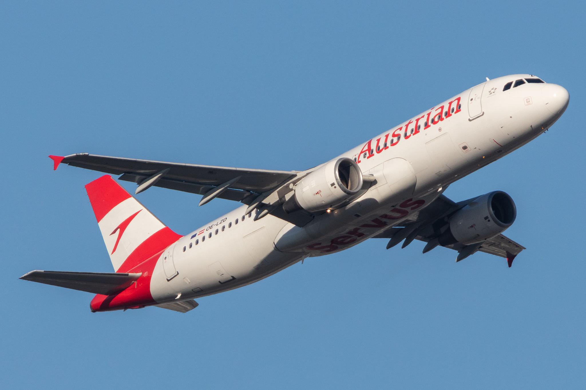 Frankfurt Airport: Austrian Airlines (OS / AUA) |  Airbus A320-214 A320 | OE-LZD | MSN 5299