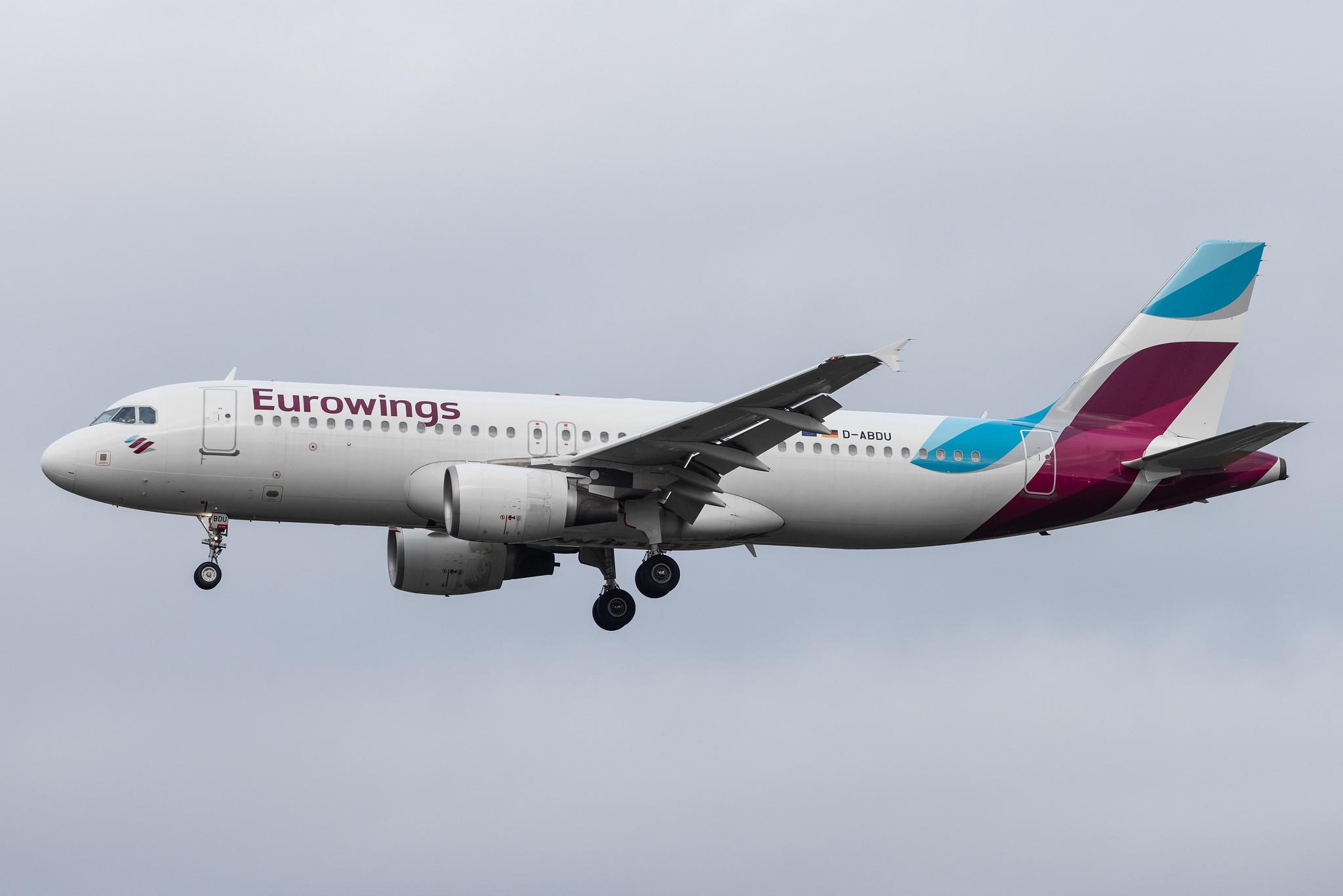 Hamburg Airport: Eurowings (EW / EWG) |  Airbus A320-214 A320 | D-ABDU | MSN 3516
