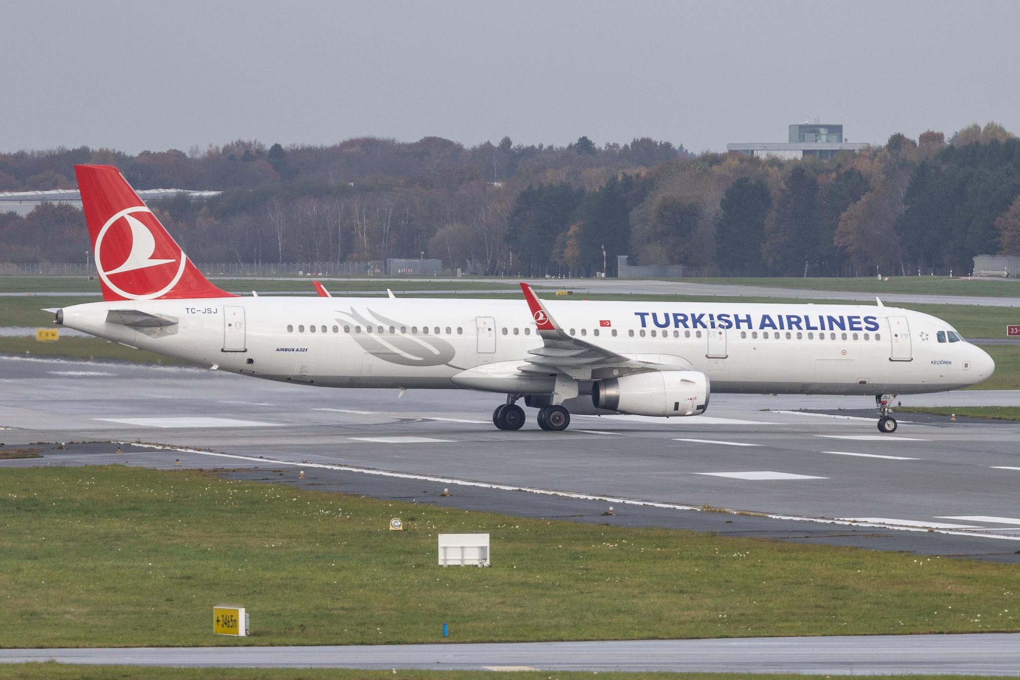 Hamburg Airport: Turkish Airlines (TK / THY) |  Airbus A321-231 A321 | TC-JSJ | MSN 5633