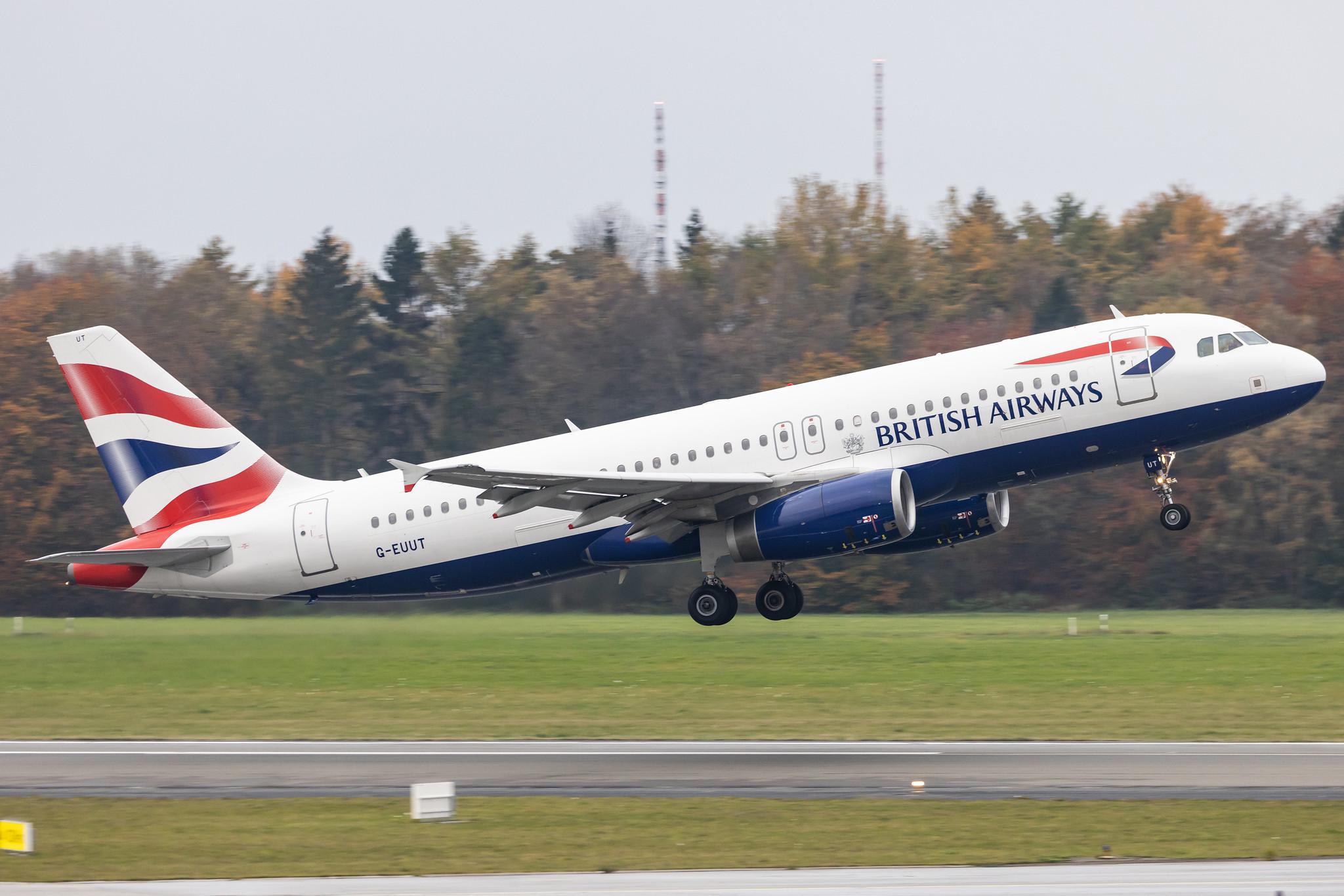 Hamburg Airport: British Airways (BA / BAW) |  Airbus A320-232 A320 | G-EUUT | MSN 3314