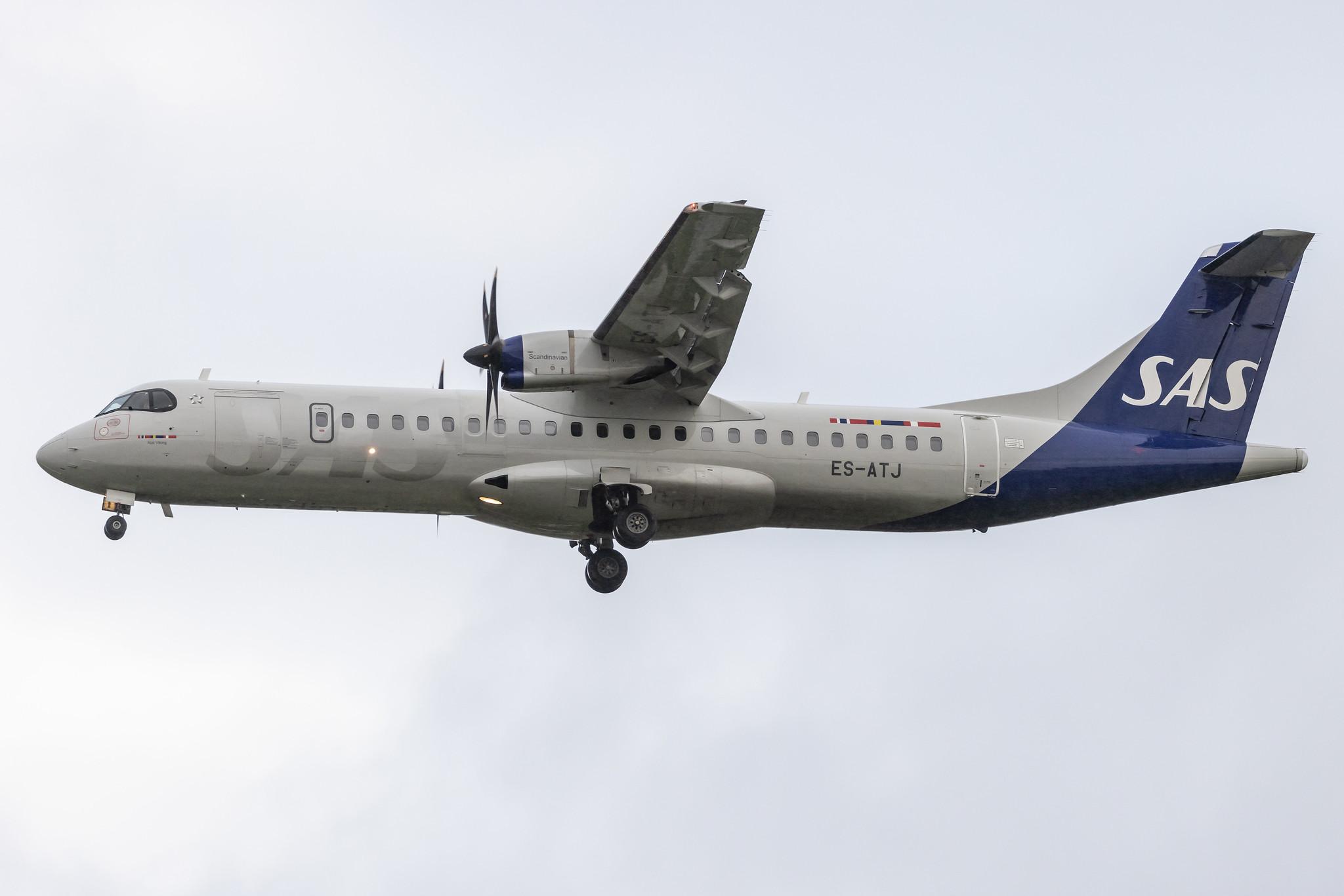 Hamburg Airport: SAS (SK / SAS) | Operator: Xfly |  ATR 72-600 AT76 | ES-ATJ | MSN 1056