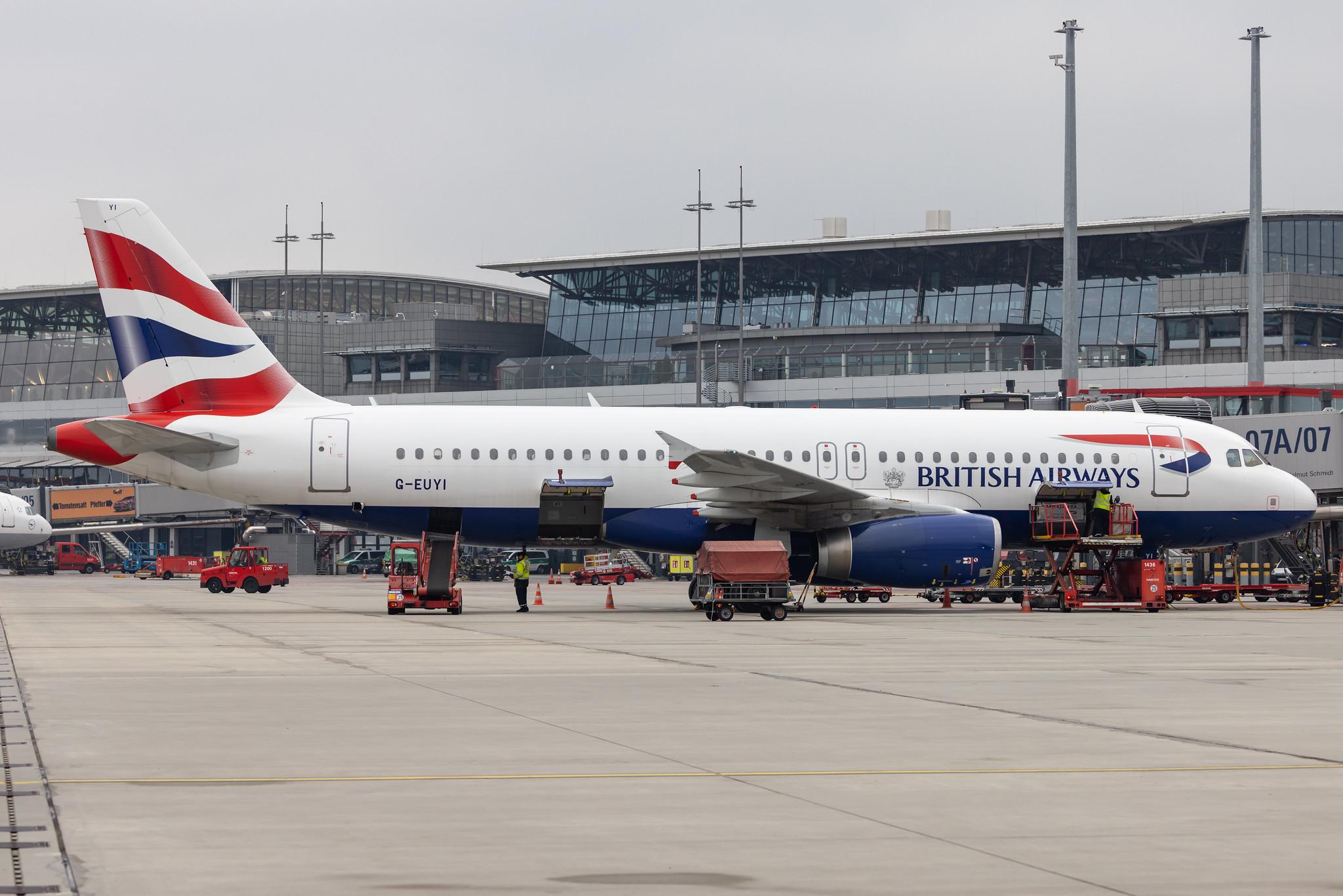 Hamburg Airport: British Airways (BA / BAW) |  Airbus A320-232 A320 | G-EUYI | MSN 4306