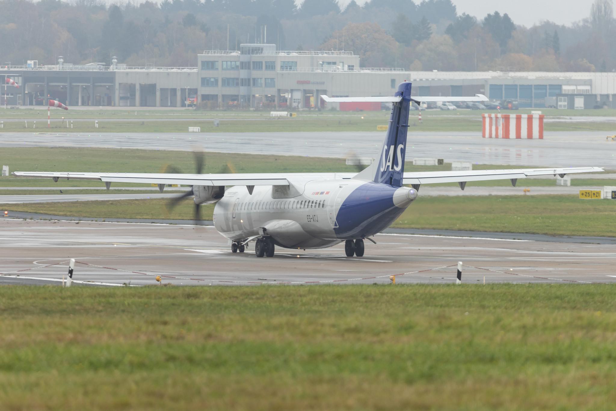 Hamburg Airport: SAS (SK / SAS) | Operator: Xfly |  ATR 72-600 AT76 | ES-ATJ | MSN 1056