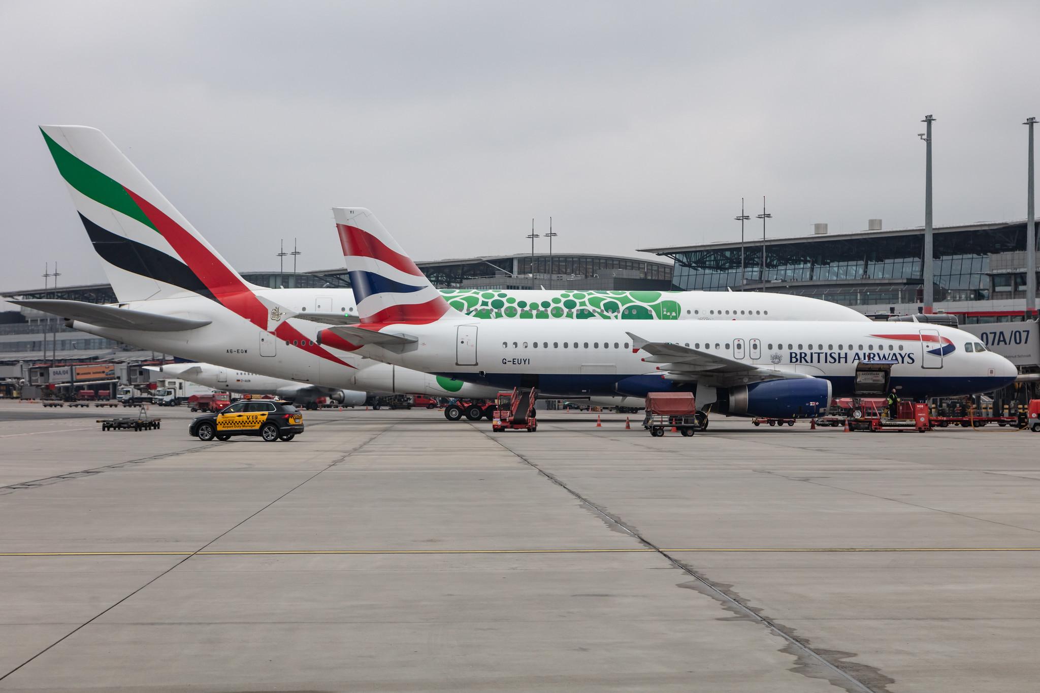 Hamburg Airport: Emirates (EK / UAE) |  Livery: Expo 2020 - Sustainability Livery |  Airbus A380-861 A388 | A6-EOW | MSN 207