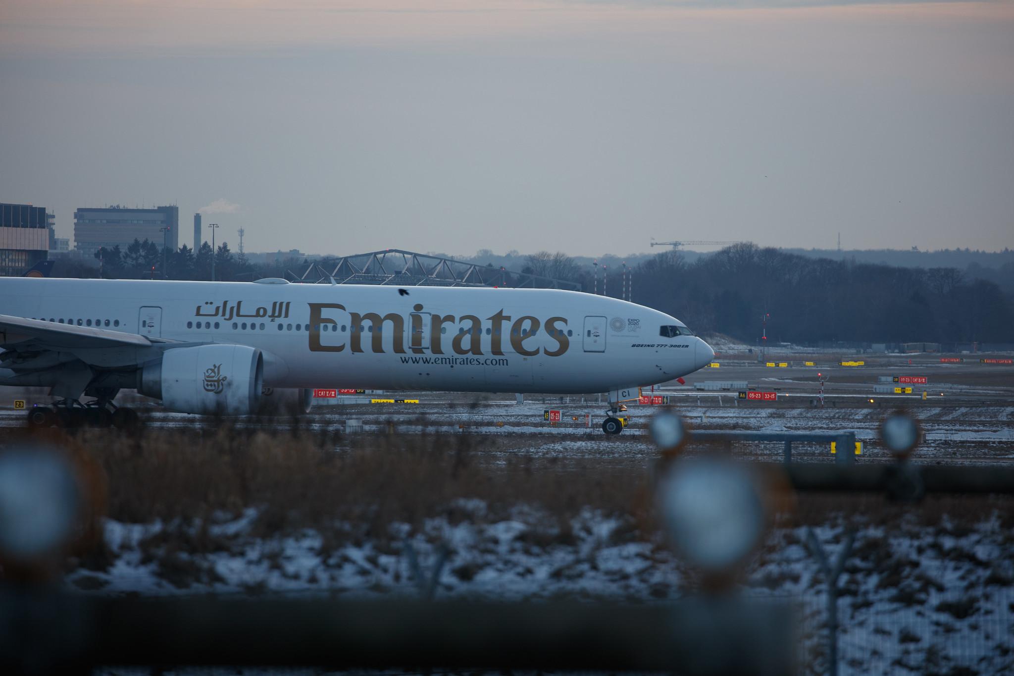Hamburg Airport: Emirates (EK / UAE) |  Boeing 777-31H(ER) B77W | A6-ECI | MSN 35580