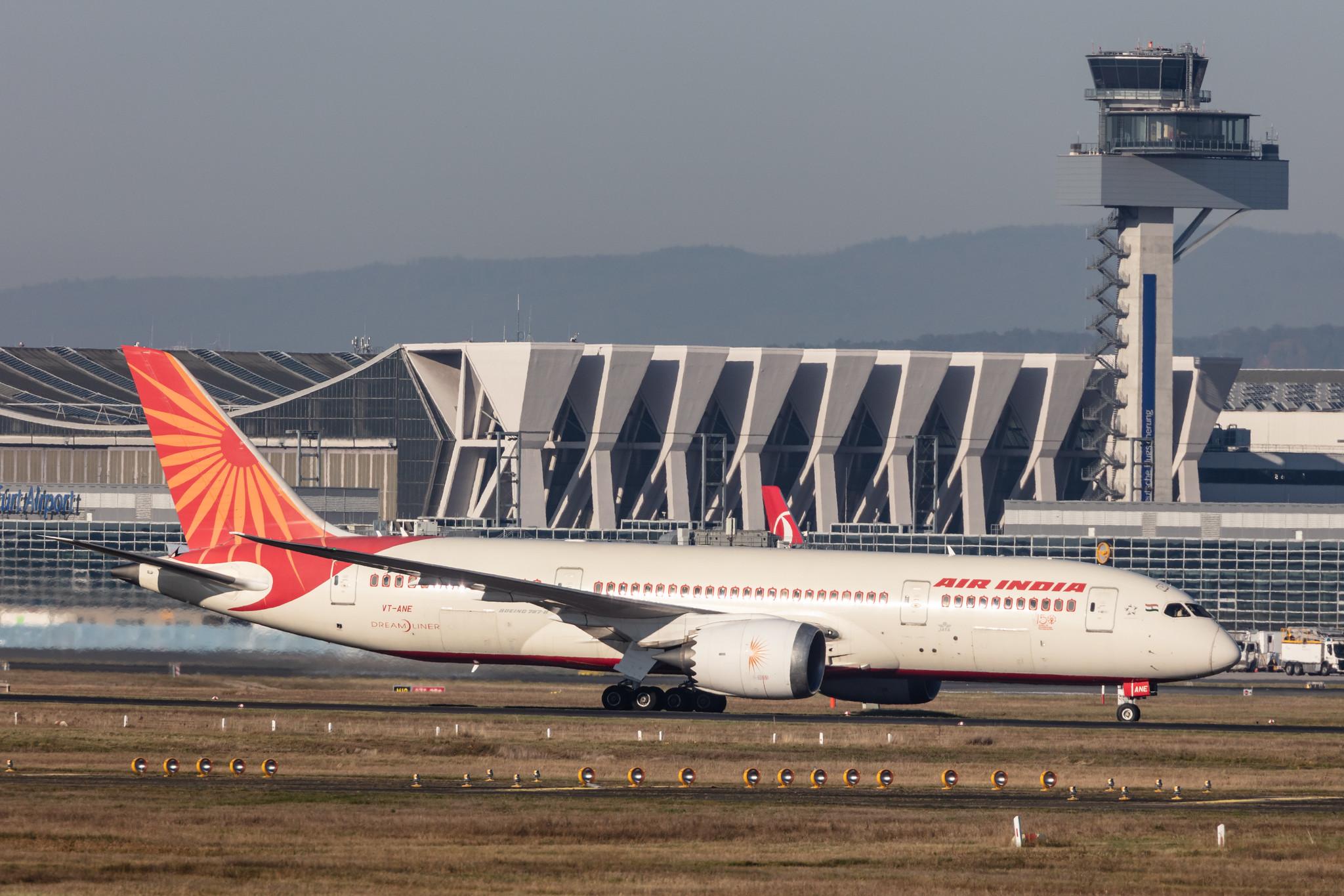 Frankfurt Airport: Air India (AI / AIC) |  Boeing 787-8 Dreamliner B788 | VT-ANE | MSN 36280