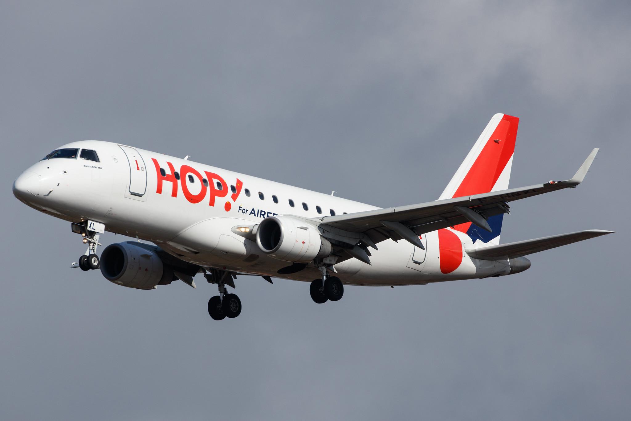 Hamburg Airport: Air France (AF / AFR) | Operator: Air France Hop |  Embraer E170LR E170 | F-HBXL | MSN 17000009