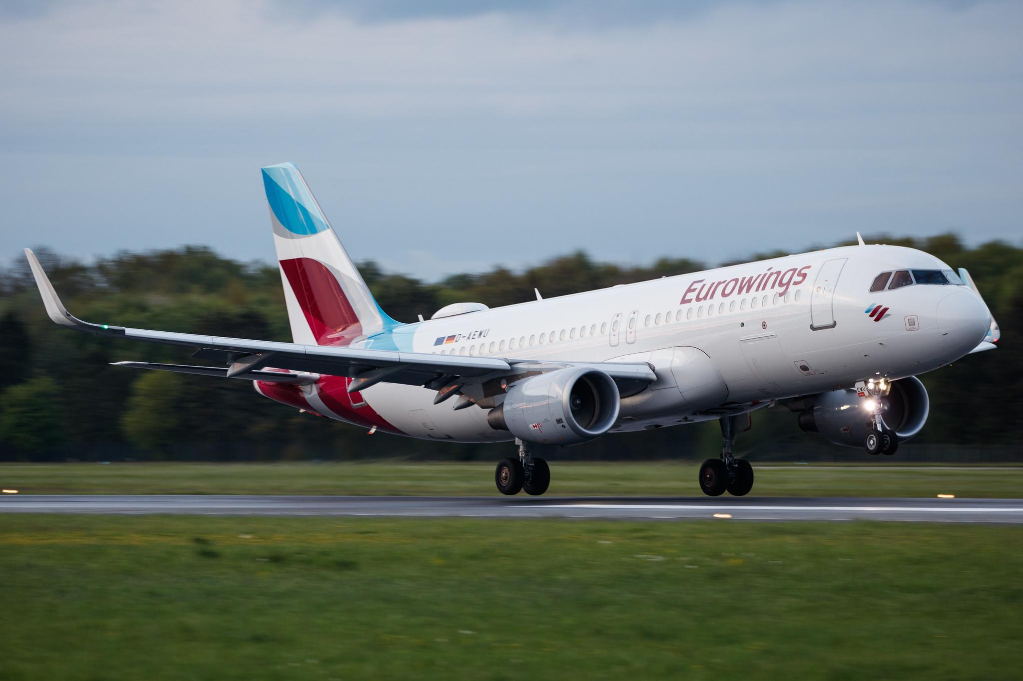 Hamburg Airport: Eurowings (EW / EWG) |  Airbus A320-214 A320 | D-AEWU | MSN 7513