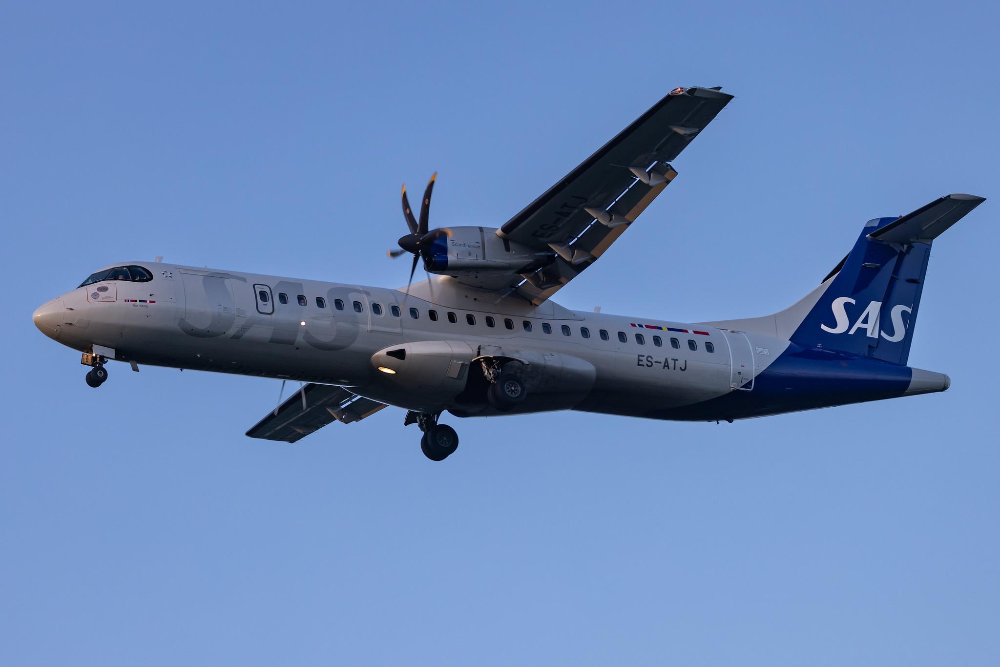 Hamburg Airport: SAS (SK / SAS) | Operator: Xfly |  ATR 72-600 AT76 | ES-ATJ | MSN 1056