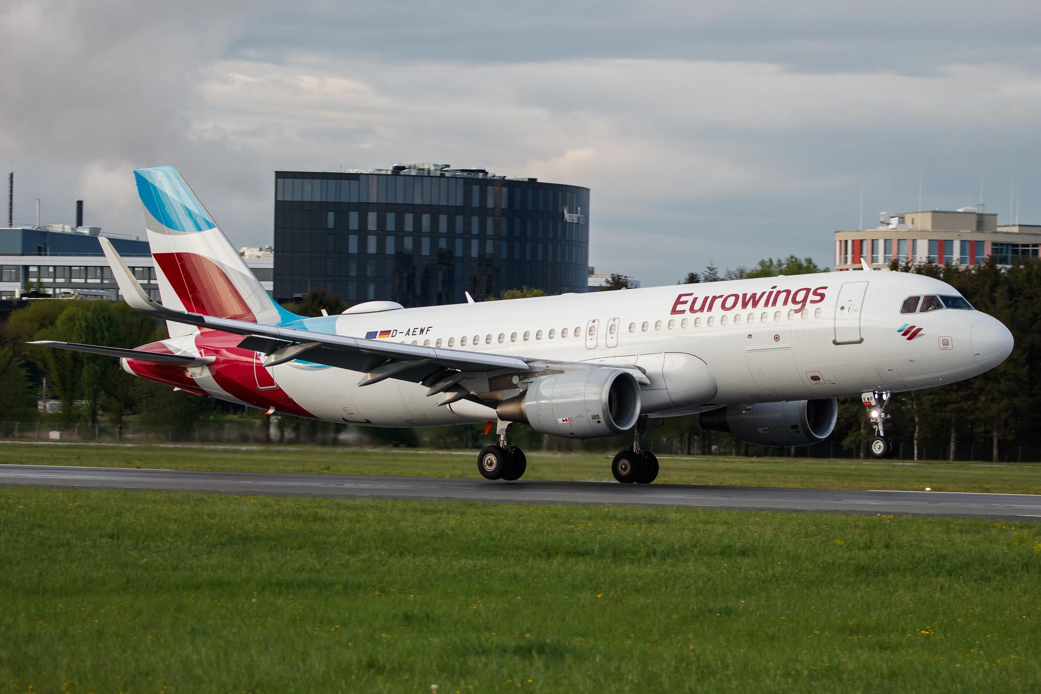 Hamburg Airport: Eurowings (EW / EWG) |  Airbus A320-214 A320 | D-AEWF | MSN 7087