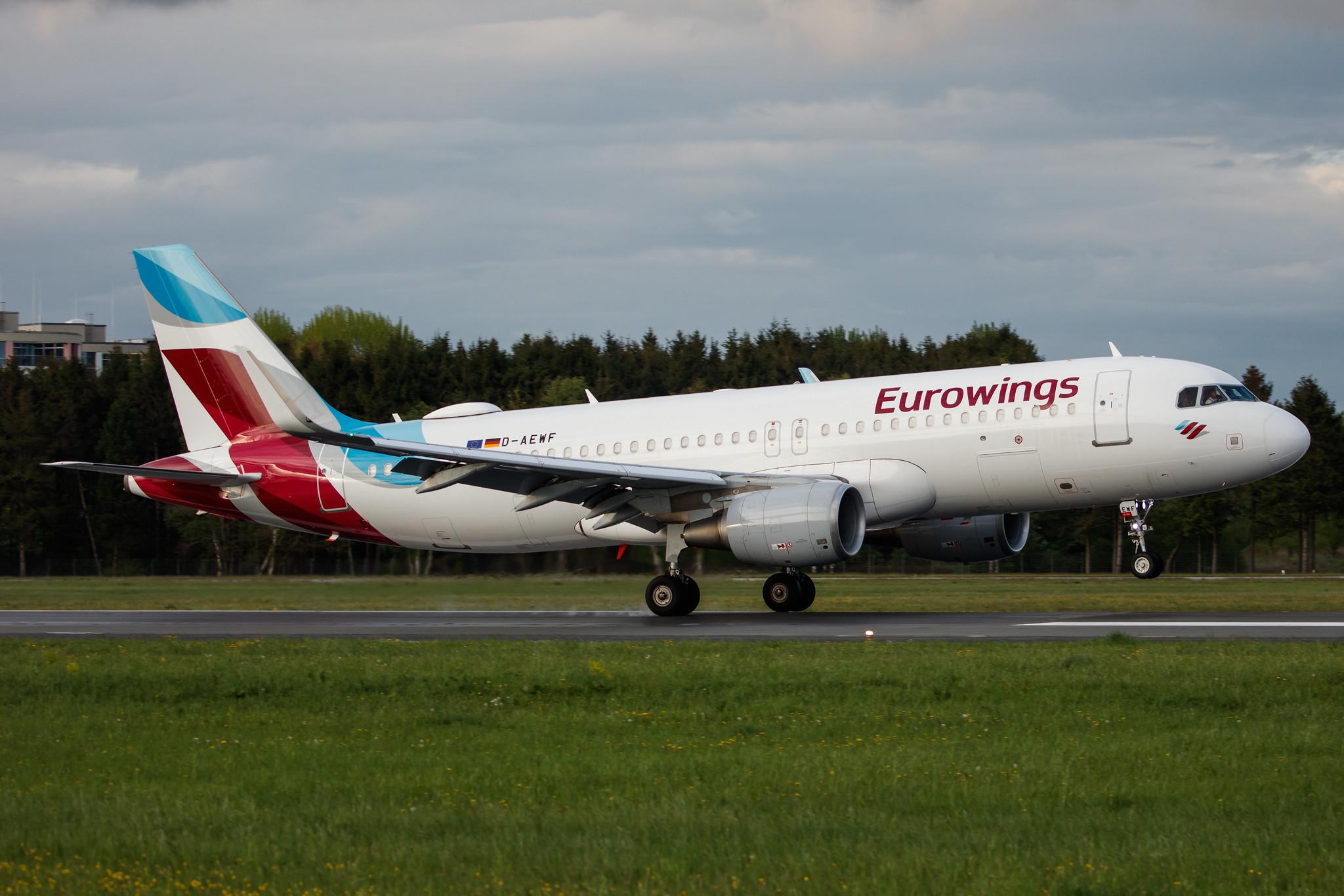 Hamburg Airport: Eurowings (EW / EWG) |  Airbus A320-214 A320 | D-AEWF | MSN 7087