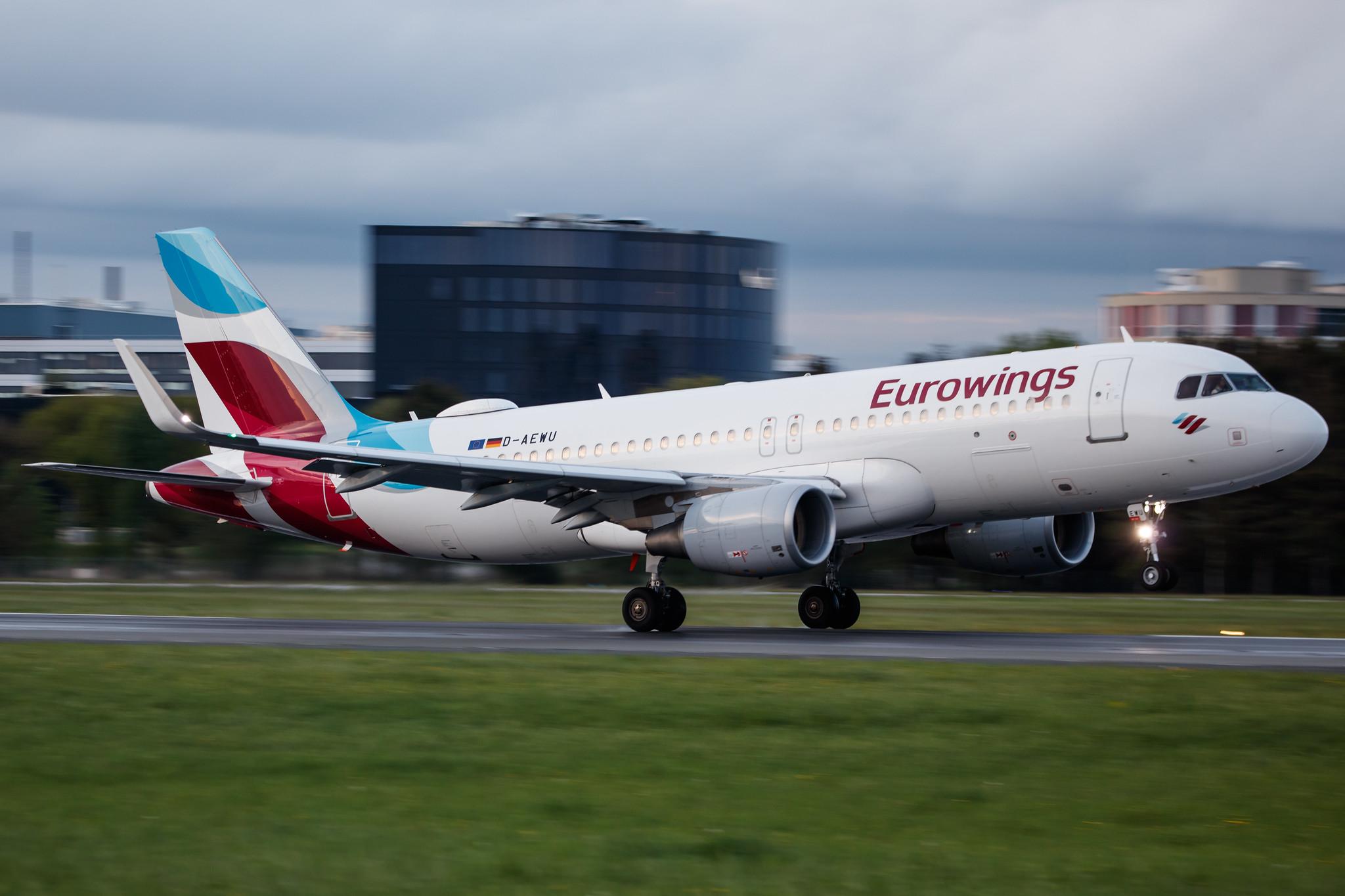 Hamburg Airport: Eurowings (EW / EWG) |  Airbus A320-214 A320 | D-AEWU | MSN 7513