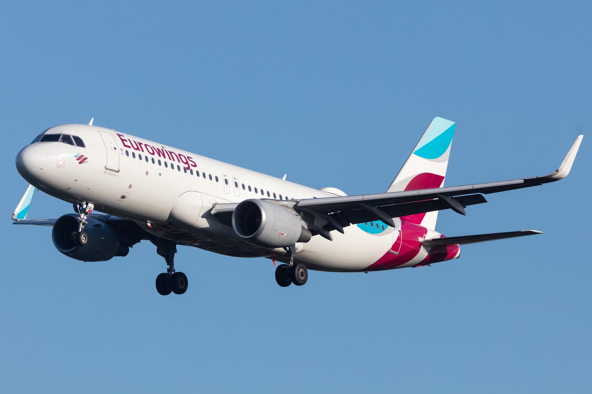 Hamburg Airport: Eurowings (EW / EWG) |  Airbus A320-214 A320 | D-AEWL | MSN 7263