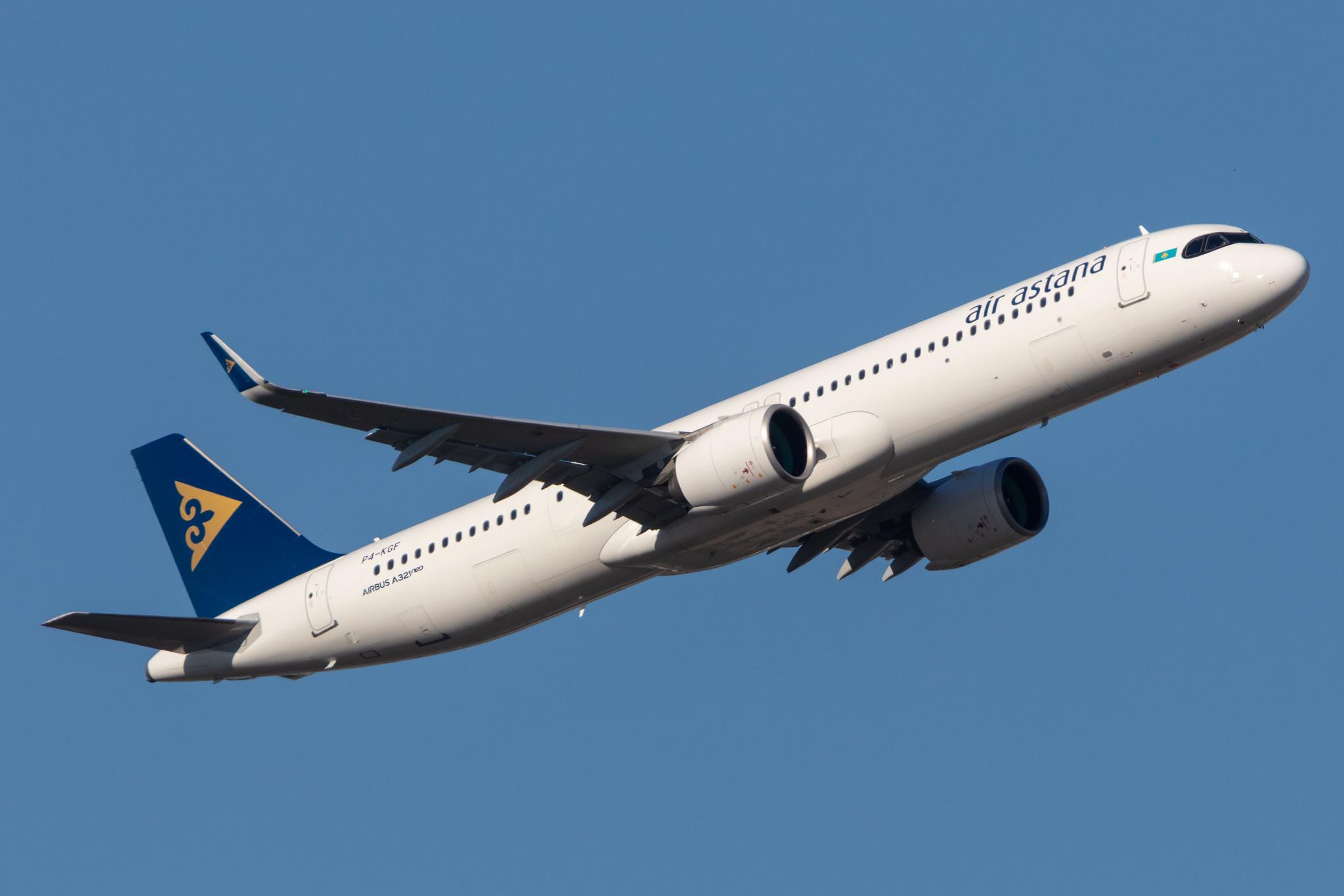 Frankfurt Airport: Air Astana (KC / KZR) |  Airbus A321-271NX A21N | P4-KGF | MSN 10427