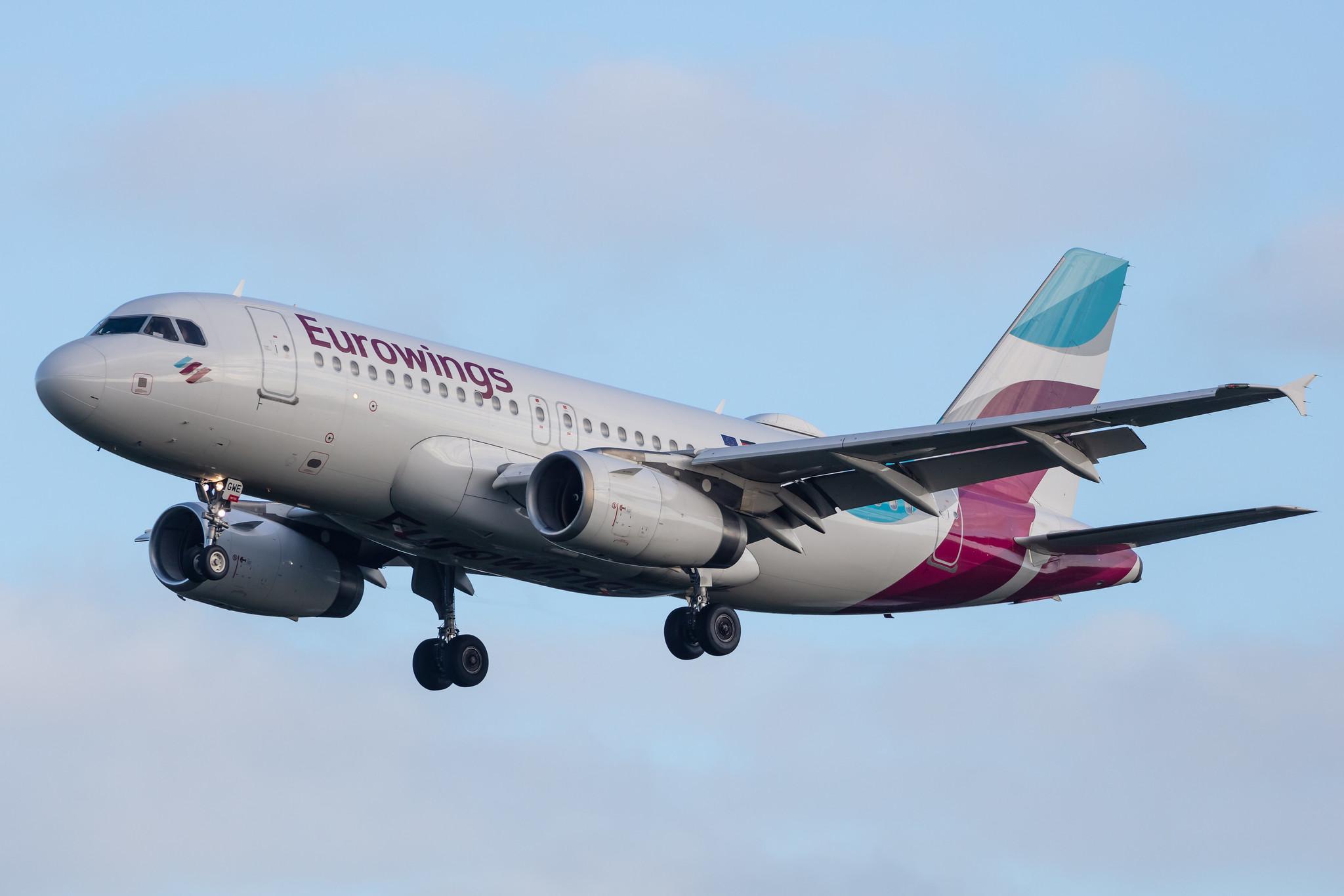 Hamburg Airport: Eurowings (EW / EWG) |  Airbus A319-132 A319 | D-AGWE | MSN 3128