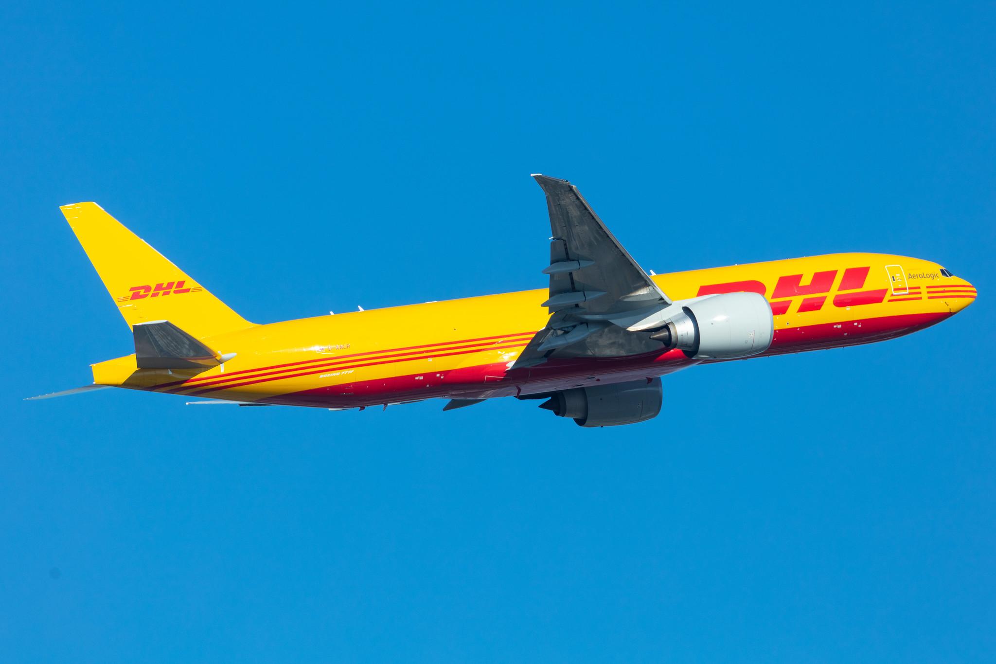Frankfurt Airport: DHL (D0 / DHK) | Operator: AeroLogic |  Boeing 777-F B77L | D-AALR | MSN 66814