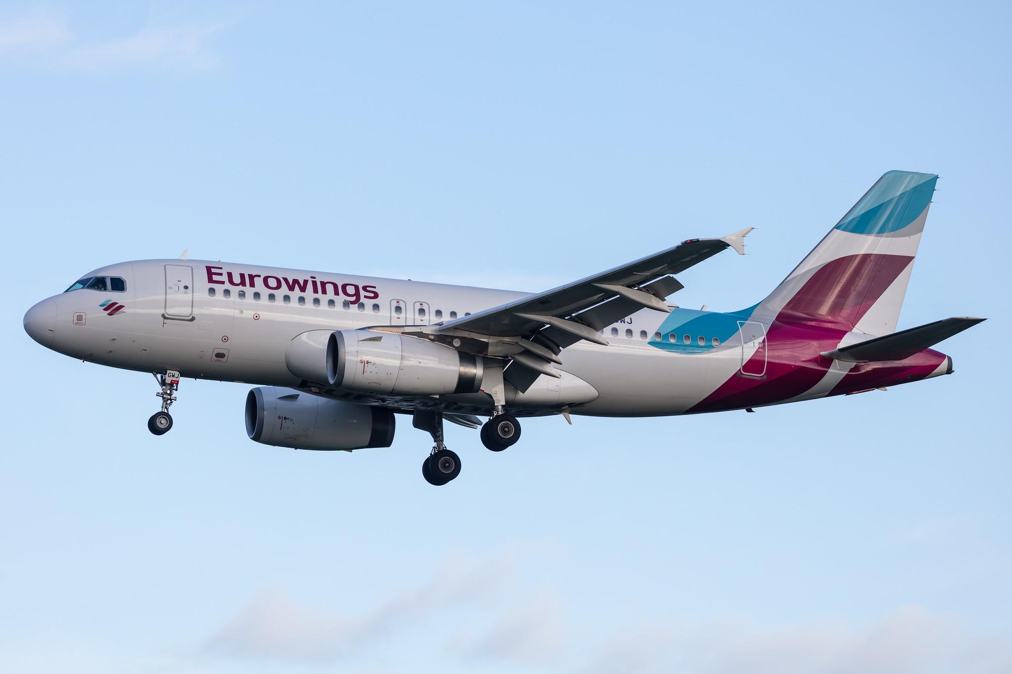 Hamburg Airport: Eurowings (EW / EWG) |  Airbus A319-132 A319 | D-AGWJ | MSN 3375