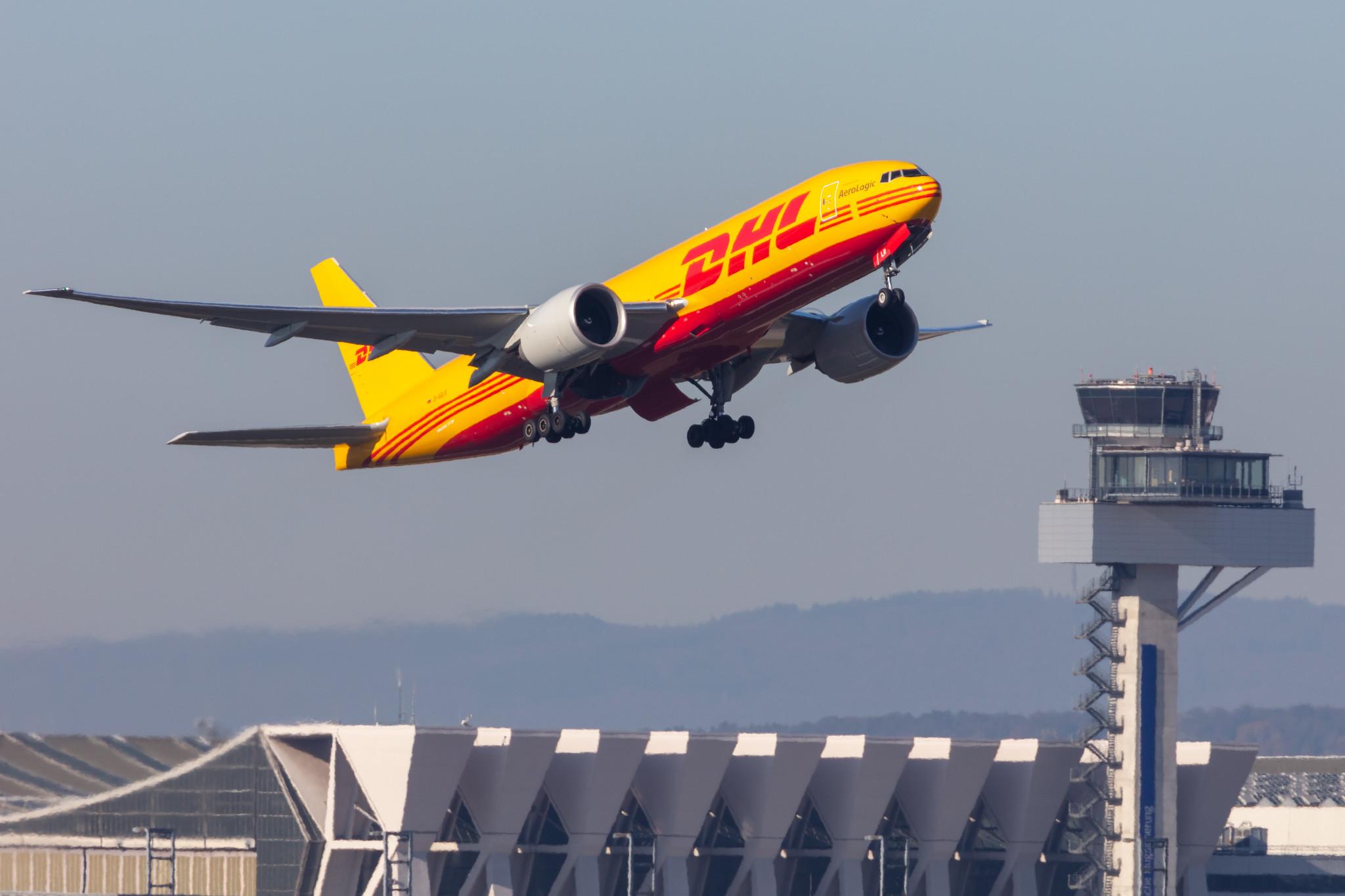Frankfurt Airport: DHL (D0 / DHK) | Operator: AeroLogic |  Boeing 777-F B77L | D-AALR | MSN 66814