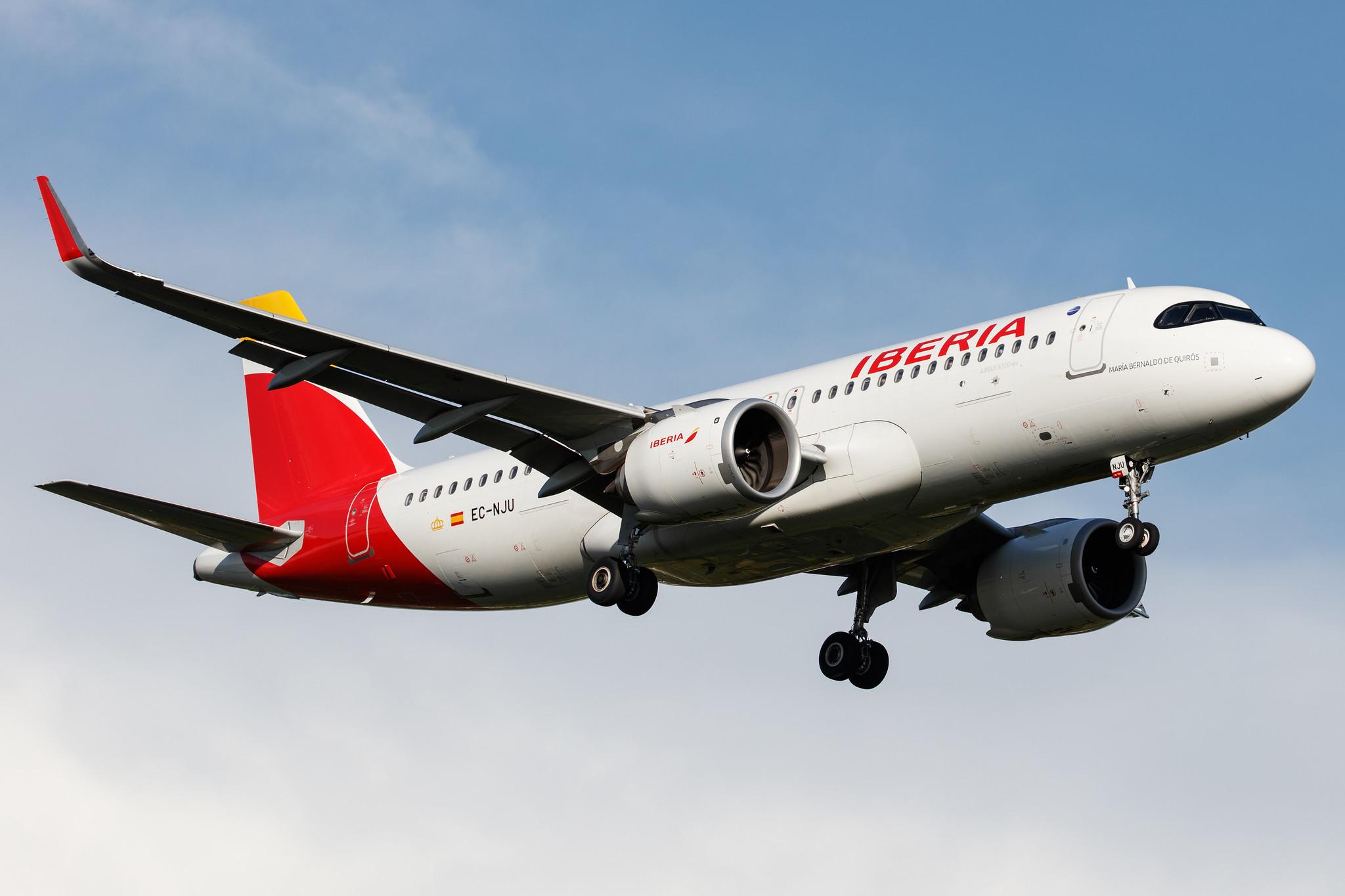 Hamburg Airport: Iberia (IB / IBE) |  Airbus A320-251N A20N | EC-NJU | MSN 10065