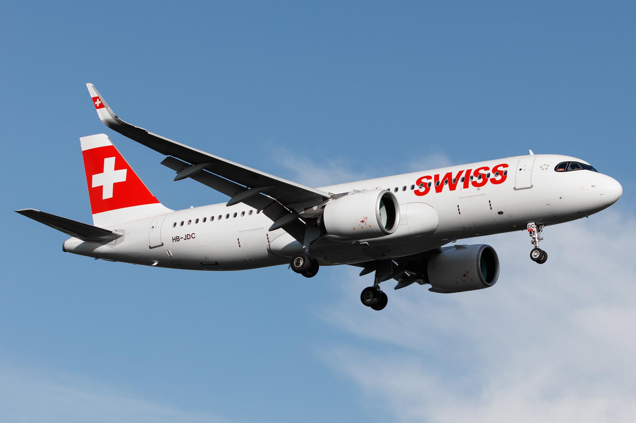 Hamburg Airport: Swiss (LX / SWR) |  Airbus A320-271N A20N | HB-JDC | MSN 10242