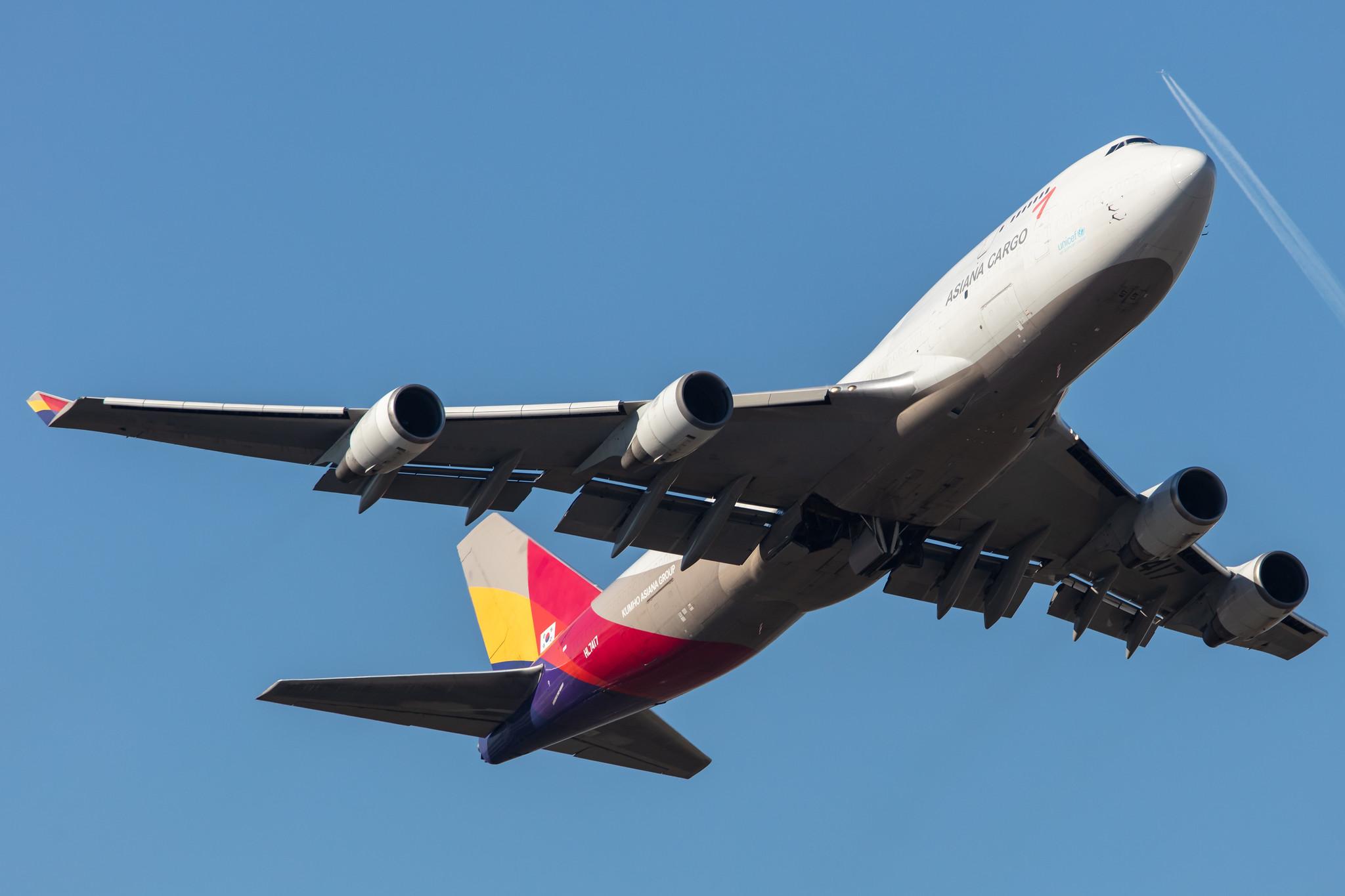 Frankfurt Airport: Asiana Cargo (OZ / AAR) | Operator: Asiana Airlines |  Boeing 747-48E(BDSF) B744 | HL7417 | MSN 25779