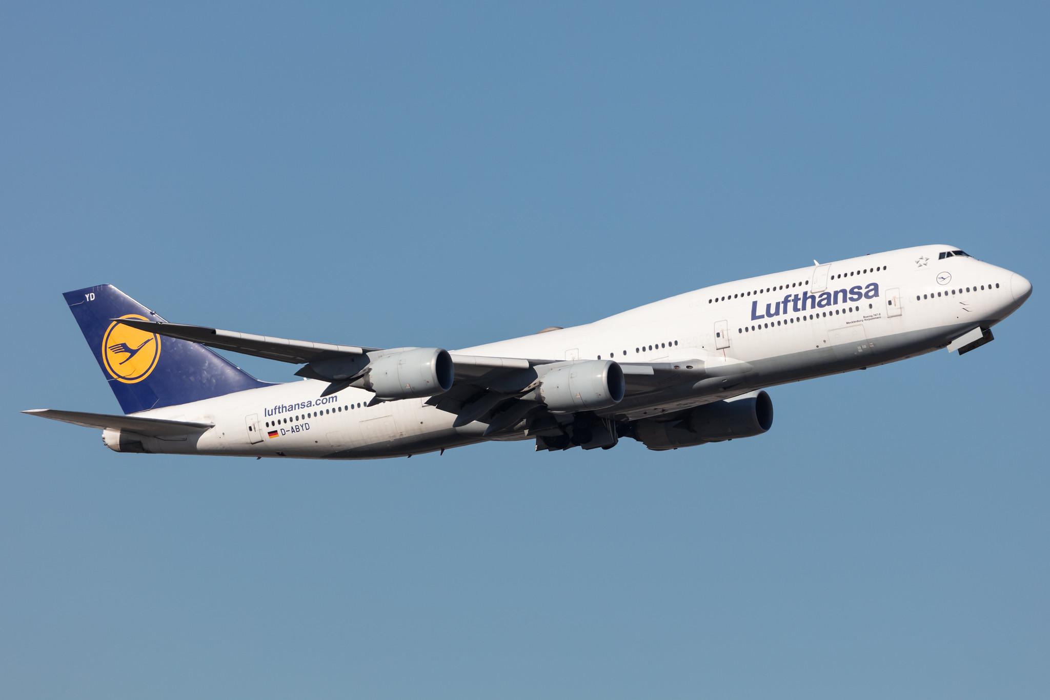 Frankfurt Airport: Lufthansa (LH / DLH) |  Boeing 747-830 B748 | D-ABYD | MSN 37829