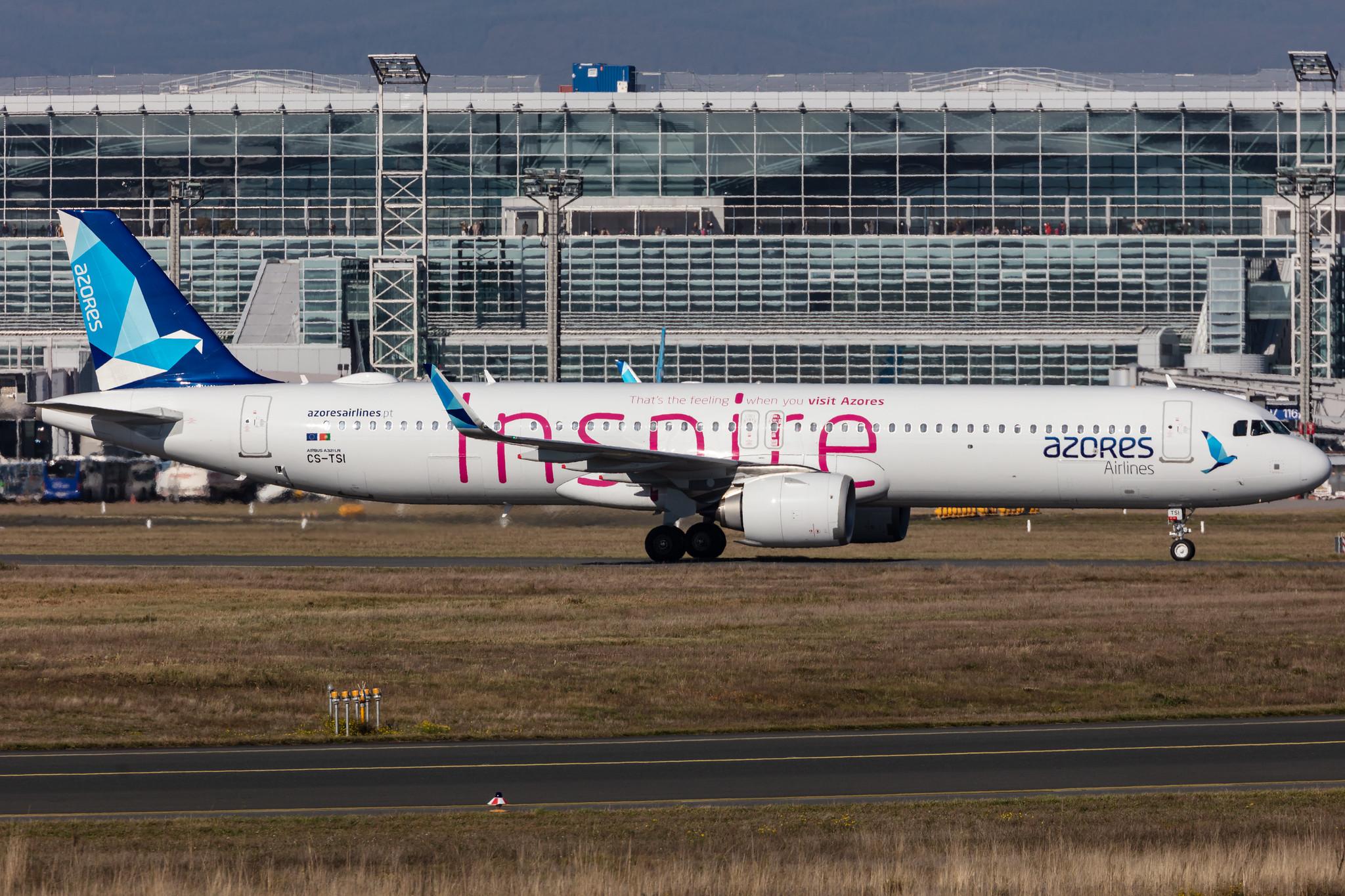 Frankfurt Airport: Azores Airlines (S4 / RZO) |  Livery: Inspire Livery |  Airbus A321-253NX A21N | CS-TSI | MSN 10074