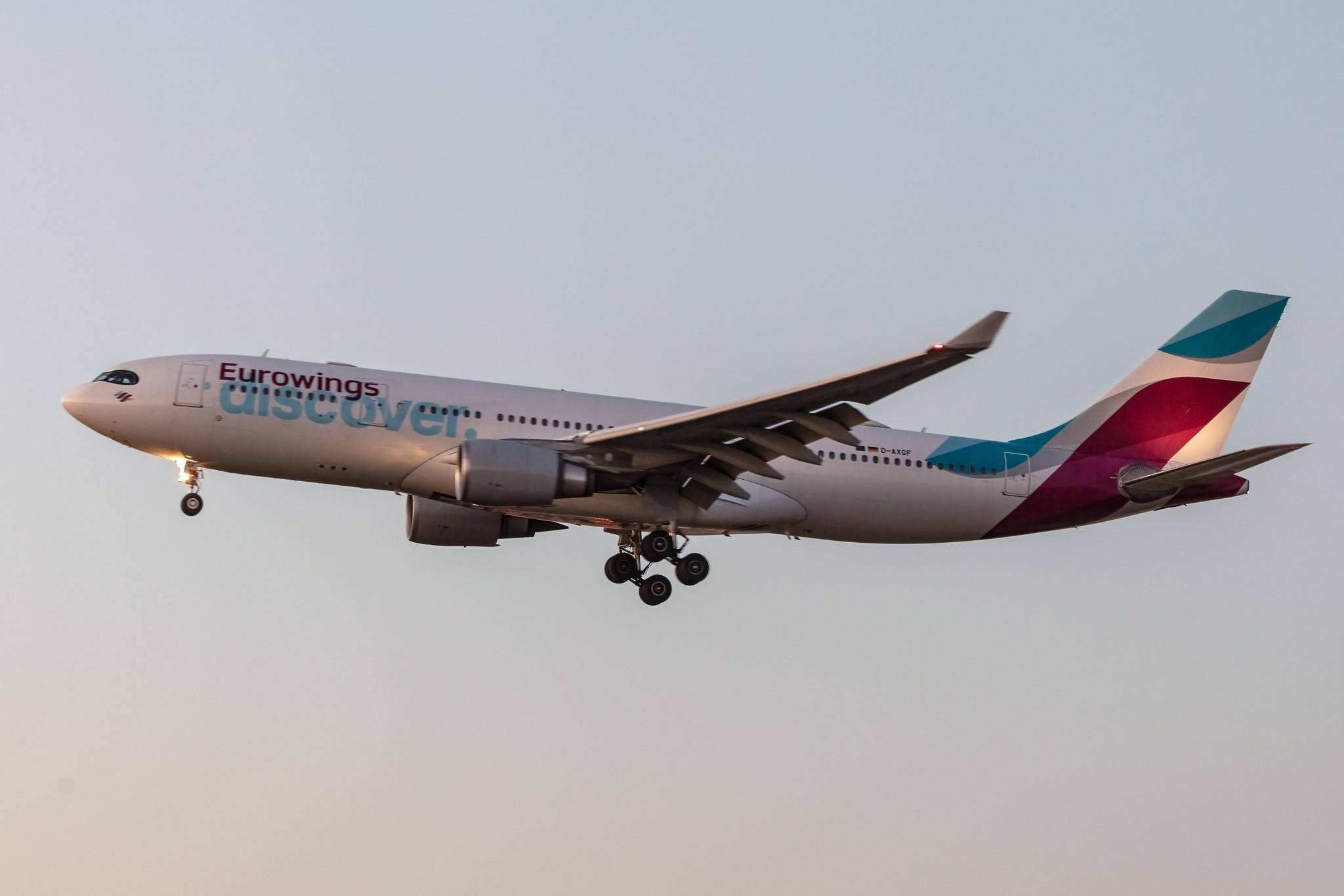 Frankfurt Airport: Eurowings Discover (4Y / OCN) |  Airbus A330-203 A332 | D-AXGF | MSN 0616