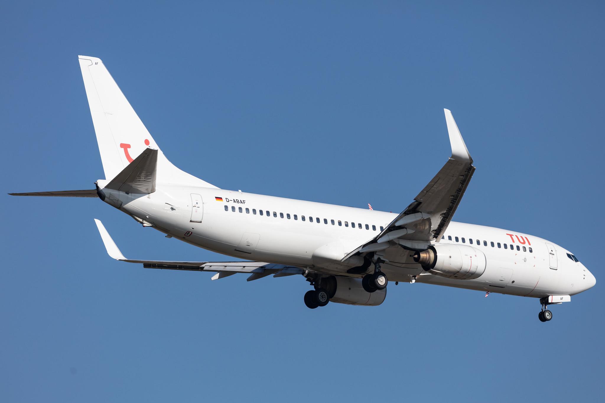 Frankfurt Airport: TUI (X3 / TUI) | Operator: TUI fly |  Boeing 737-86J B738 | D-ABAF | MSN 30878