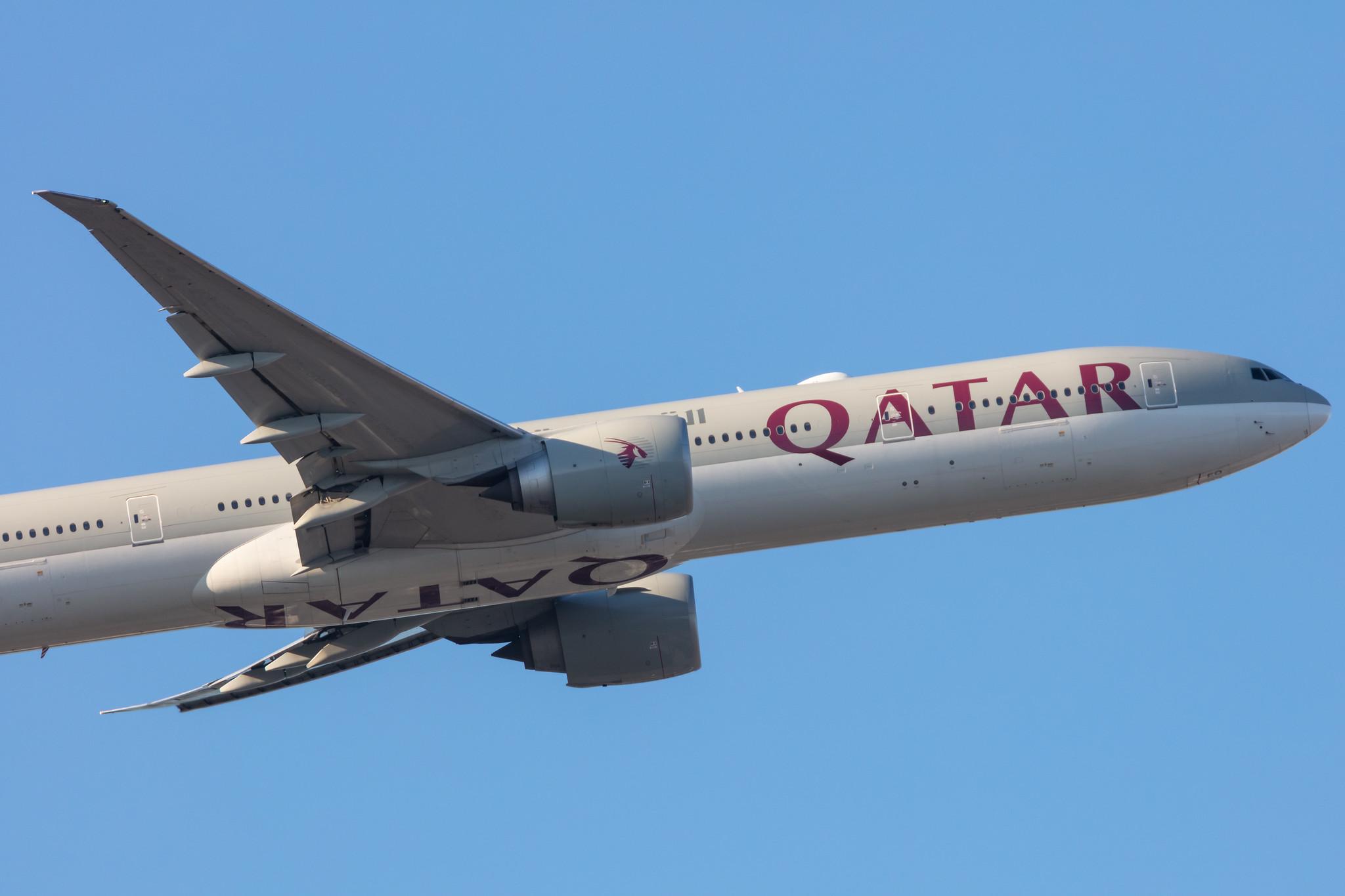 Frankfurt Airport: Qatar Airways (QR / QTR) |  Boeing 777-3DZ(ER) B77W | A7-BEO | MSN 64065