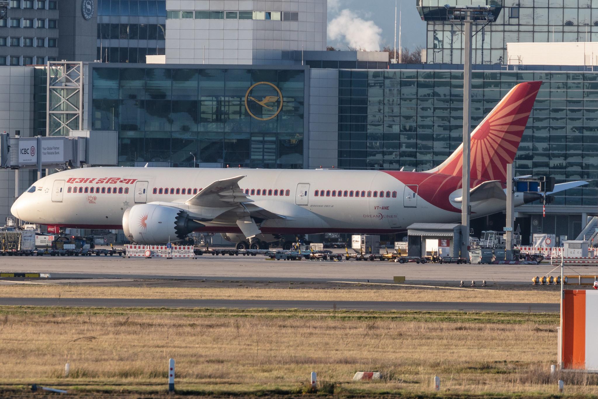 Frankfurt Airport: Air India (AI / AIC) |  Boeing 787-8 Dreamliner B788 | VT-ANE | MSN 36280