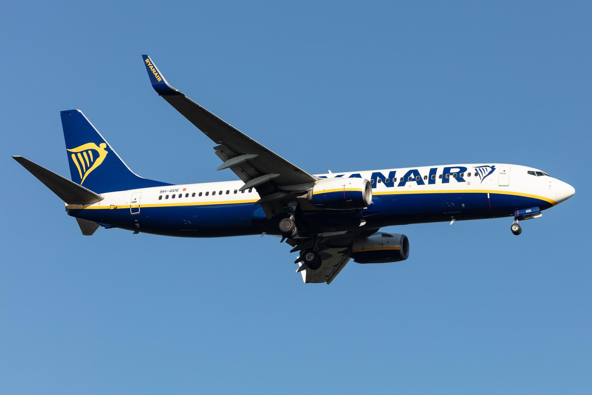 Frankfurt Airport: Ryanair (FR / RYR) | Operator: Malta Air |  Boeing 737-8AS B738 | 9H-QDE | MSN 44754