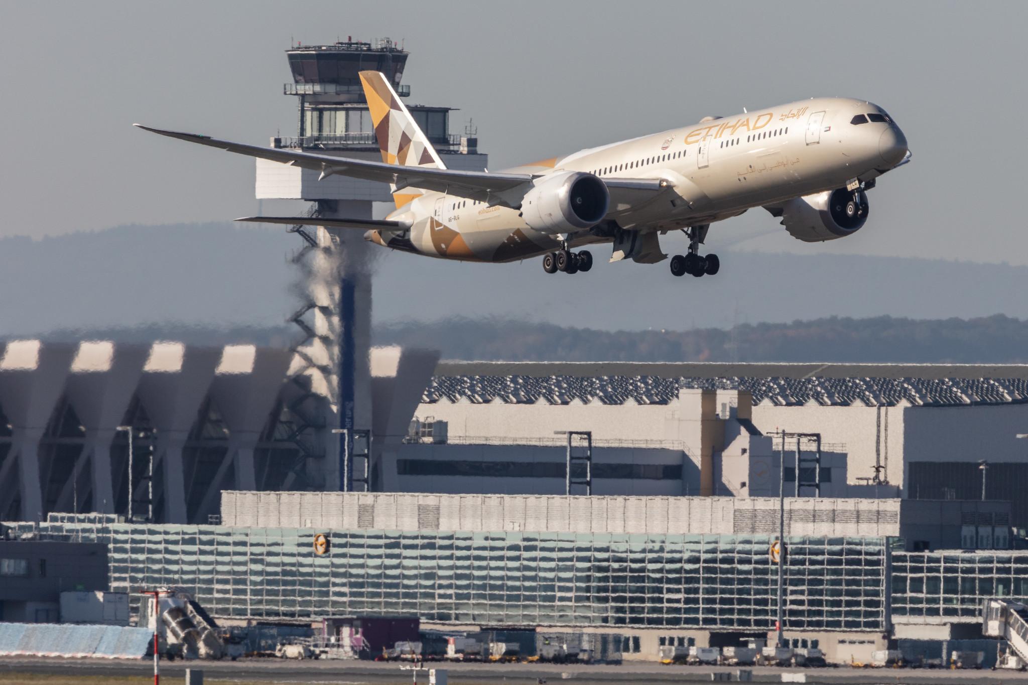 Frankfurt Airport: Etihad Airways (EY / ETD) |  Boeing 787-9 Dreamliner B789 | A6-BLG | MSN 39652