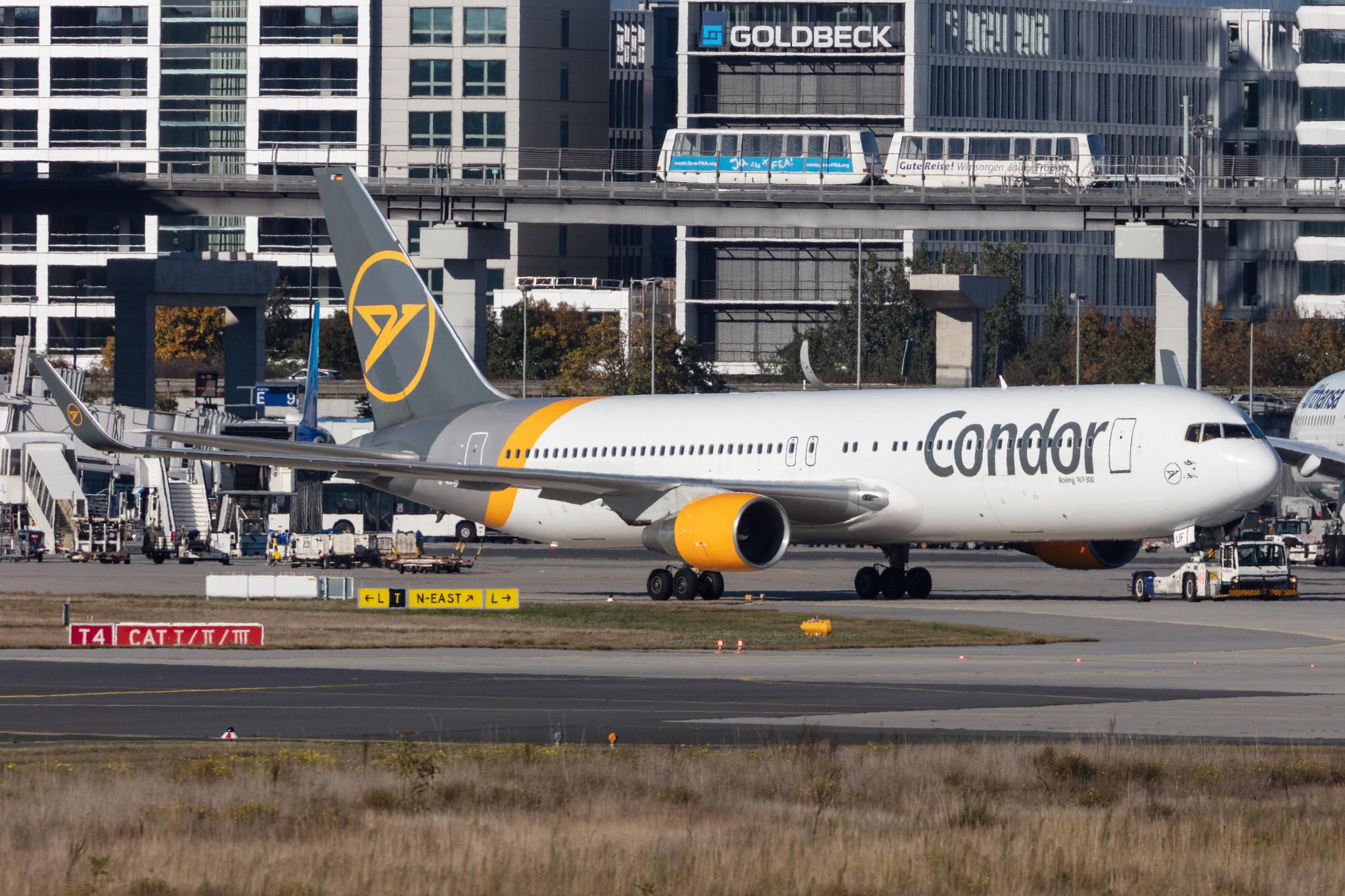 Frankfurt Airport: Condor (DE / CFG) |  Boeing 767-330(ER) B763 | D-ABUF | MSN 26985