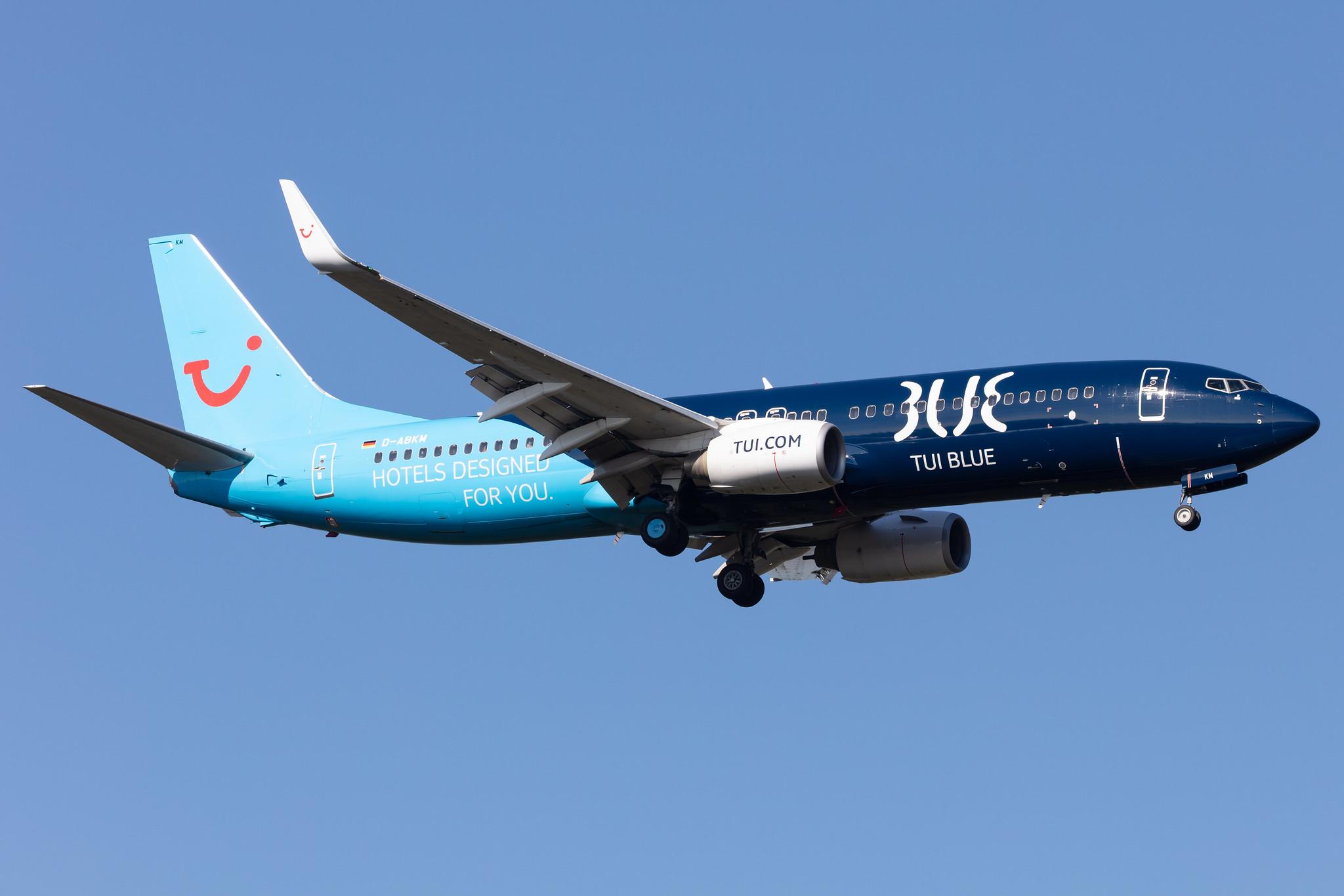 Frankfurt Airport: TUI (X3 / TUI) |  Livery: TUI Blue Livery | Operator: TUI fly |  Boeing 737-86J B738 | D-ABKM | MSN 37755
