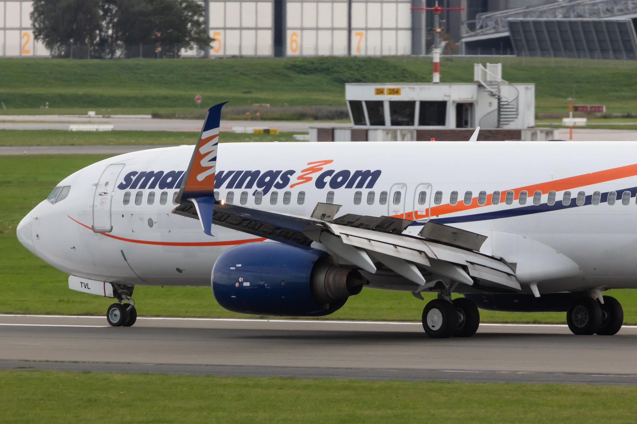 Hamburg Airport: Smartwings (QS / TVS) |  Boeing 737-8FN B738 | OK-TVL | MSN 37076