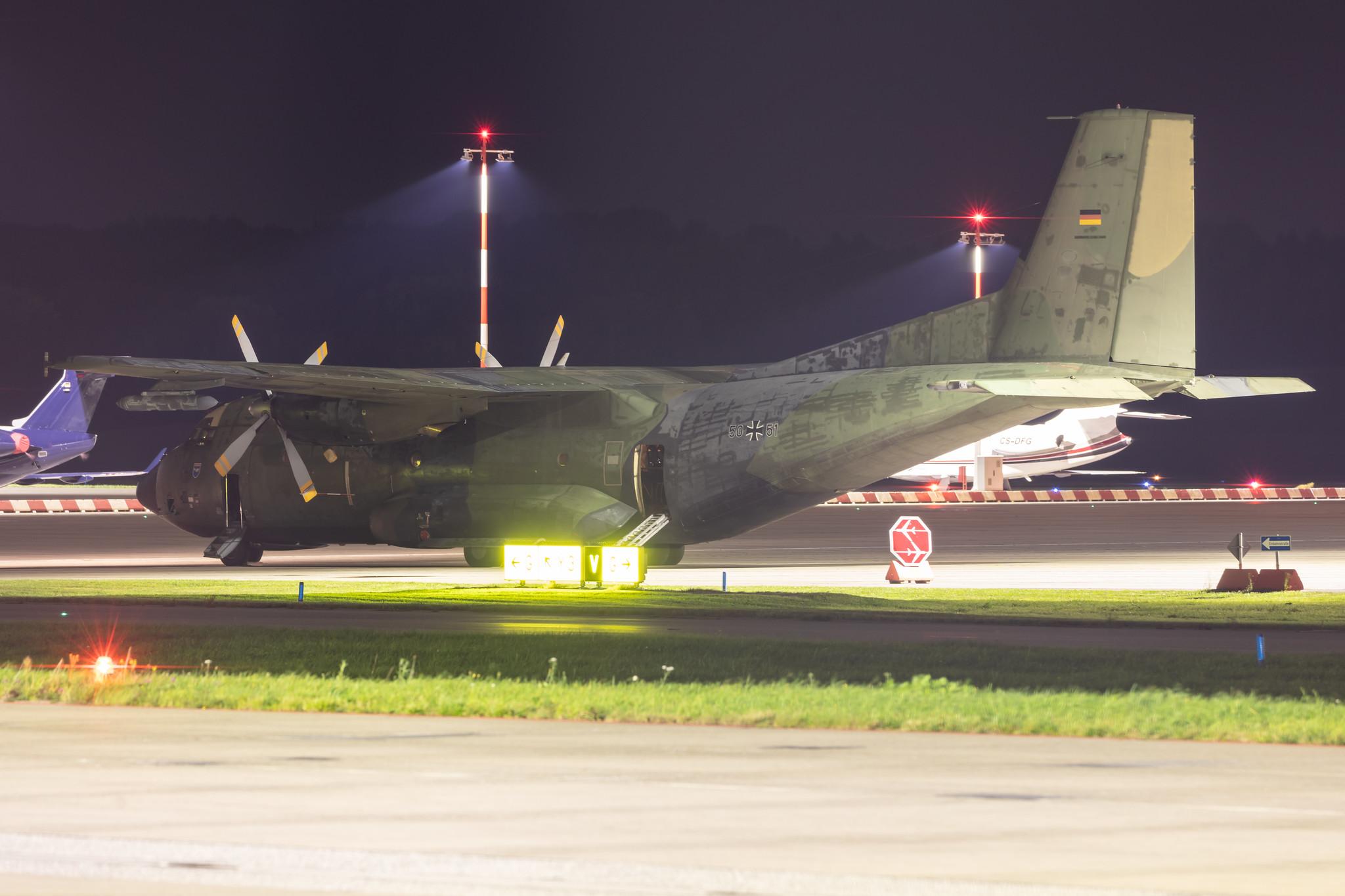 Hamburg Airport: German Air Force (/ GAF) | Transall C-160D C160 | 50+51 | MSN D73