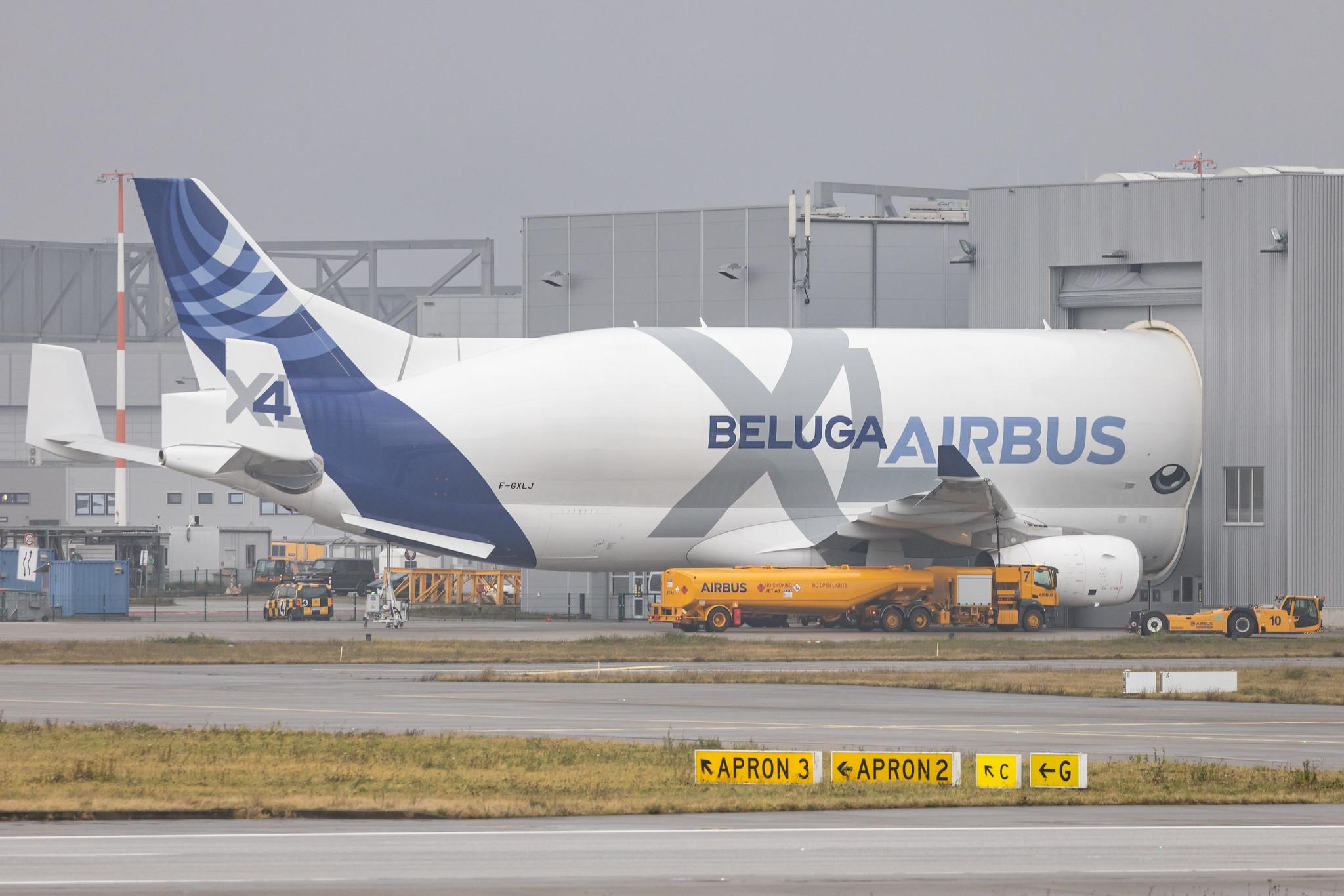Hamburg Finkenwerder: Airbus Transport International (4Y / BGA) |  Airbus A330-743L Beluga XL A337 | F-GXLJ | MSN 1985