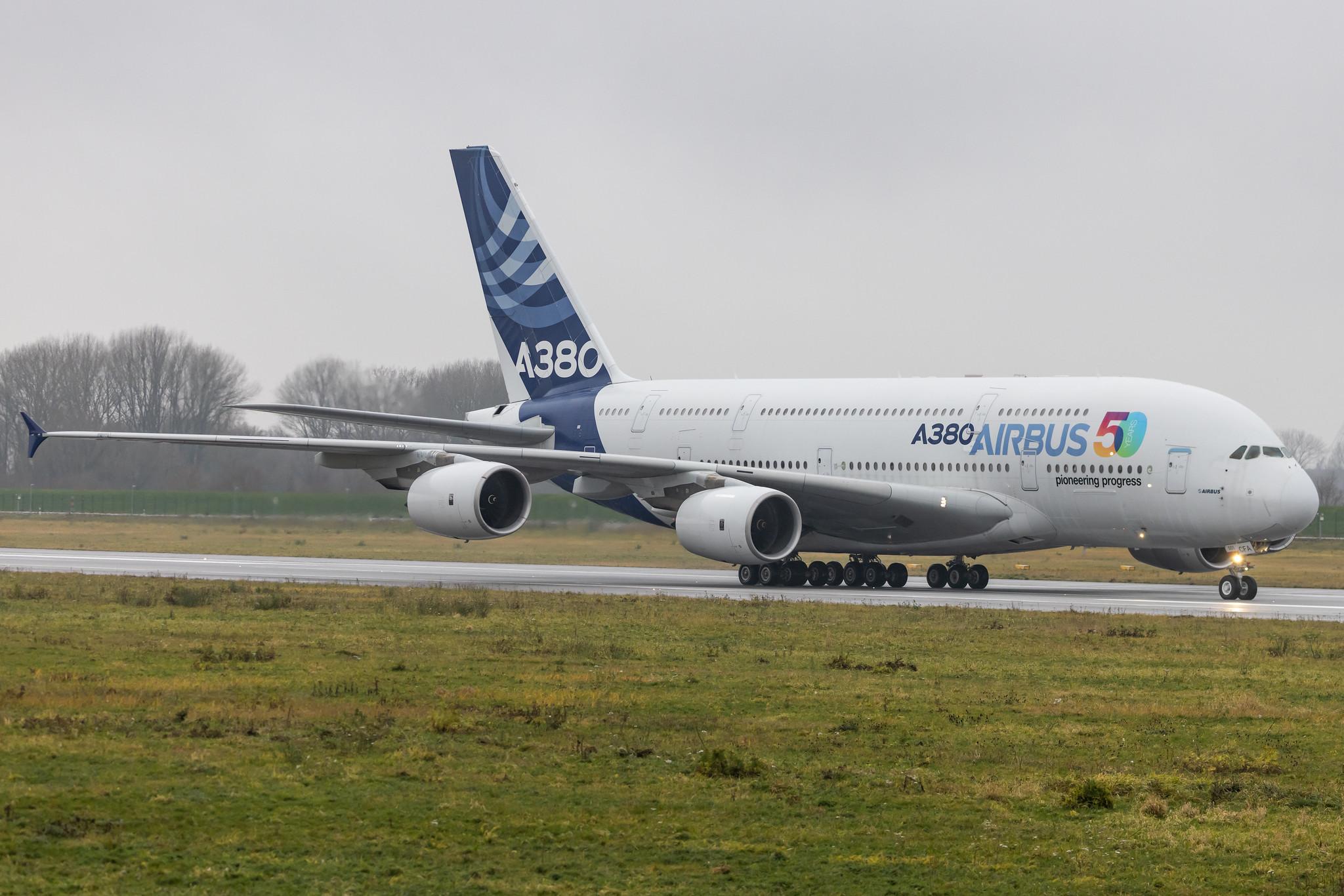 Hamburg Finkenwerder: Airbus (/ AIB) |  Airbus A380-841 A388 | F-WWOW | MSN 001