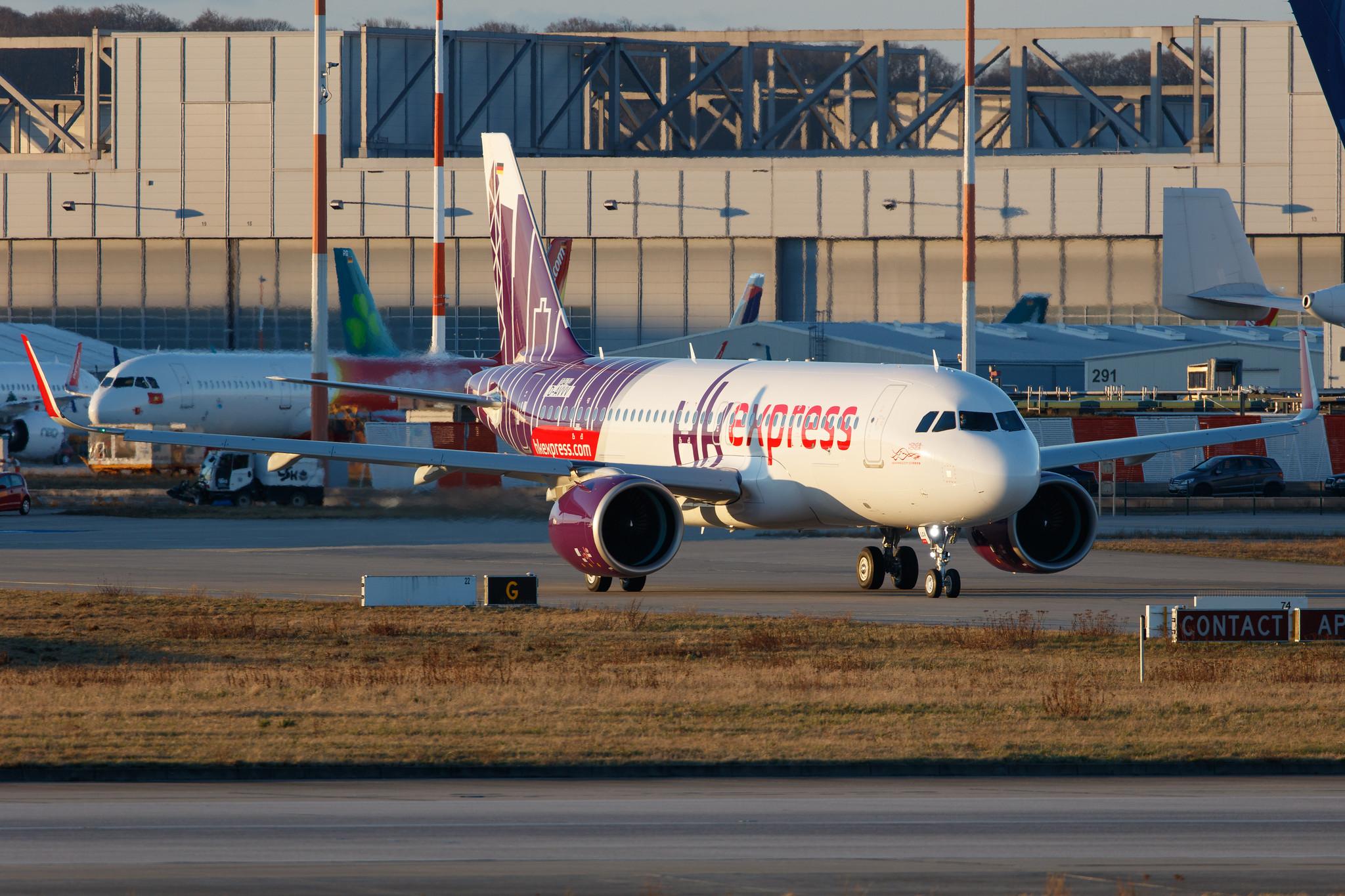 Hamburg Finkenwerder: Hong Kong Express (UO / HKE) |  Airbus A320-271N A20N | D-AVVV (B-LCV) | MSN 10414