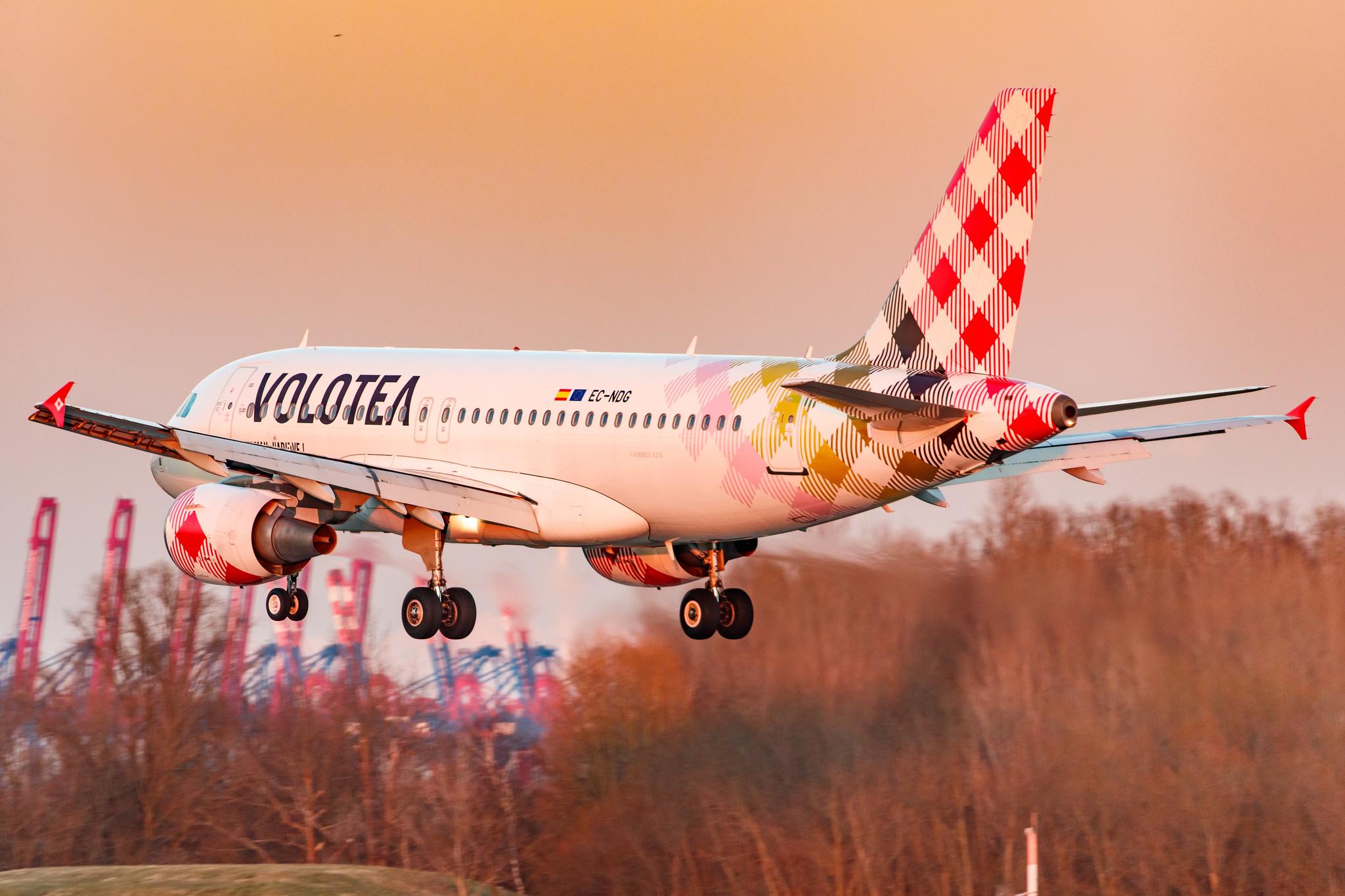 Hamburg Finkenwerder: Volotea (V7 / VOE) |  Airbus A319-112 A319 | EC-NDG | MSN 03364